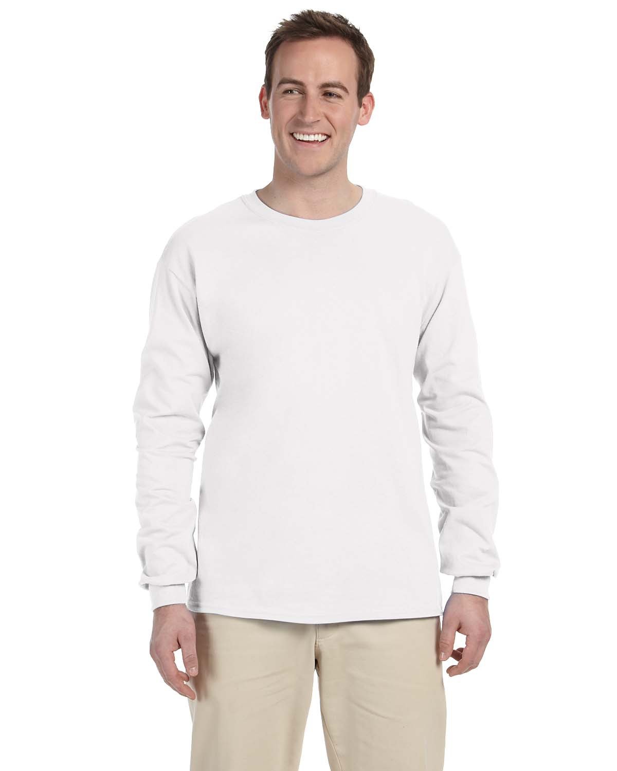 Adult Hd Cotton&#8482; Long&#45;Sleeve T&#45;Shirt-Fruit of the Loom