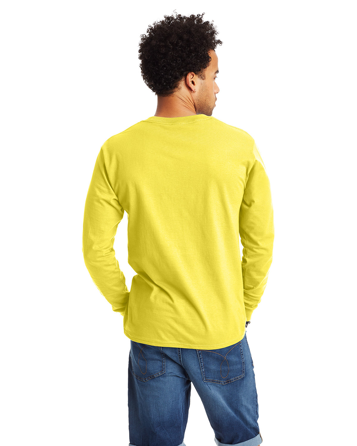 Hanes Men's 100% Cotton Long Sleeve Beefy-T® L/S Tee Shirt S-3XL 5186 ...