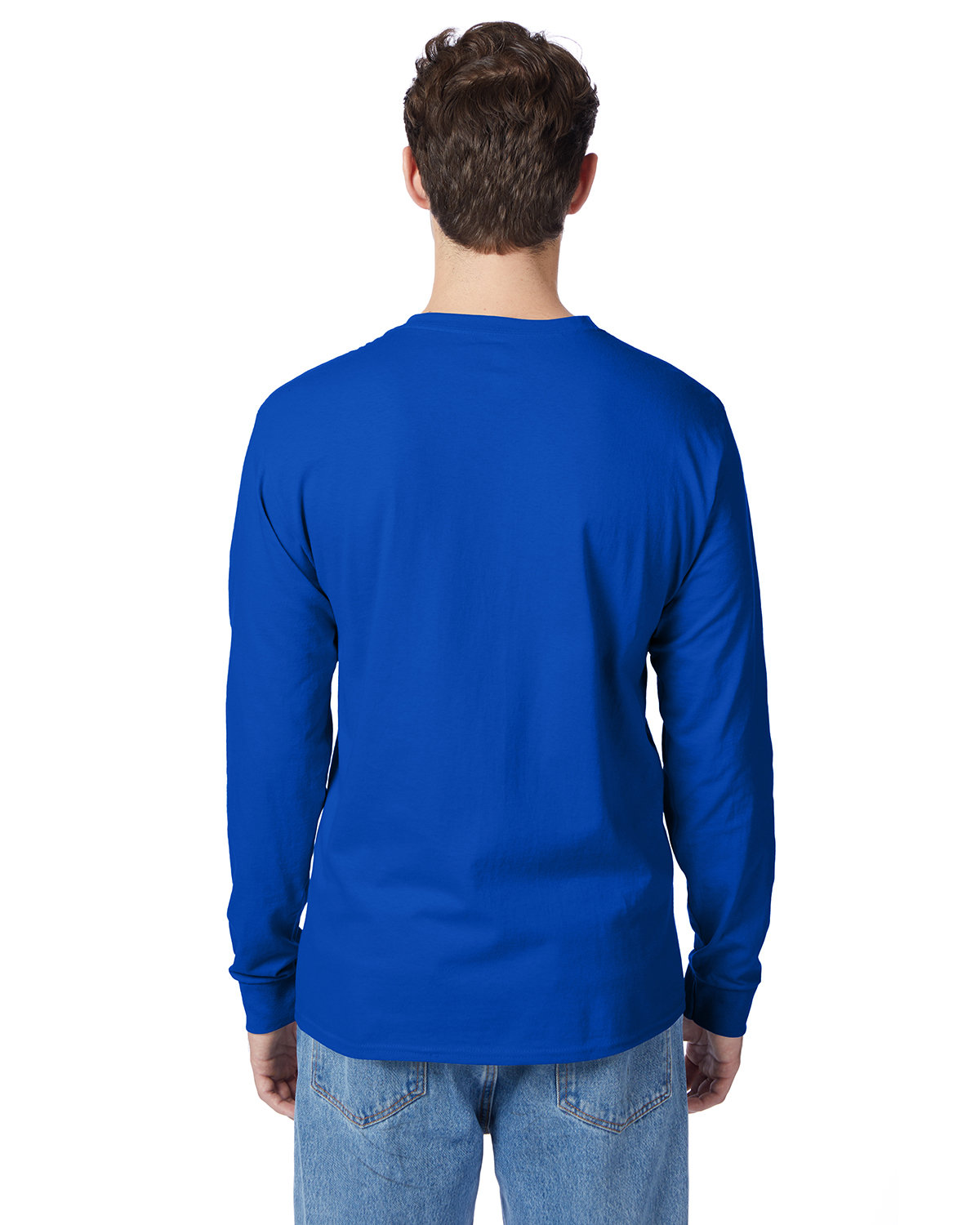 Hanes Men's Long-Sleeve Pocket T-Shirt Tee S-3XL 5596 | eBay