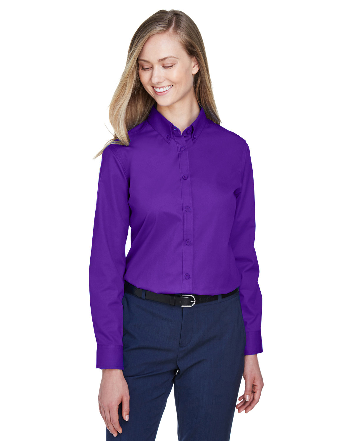 Ladies Operate Long-Sleeve Twill Shirt-CORE365