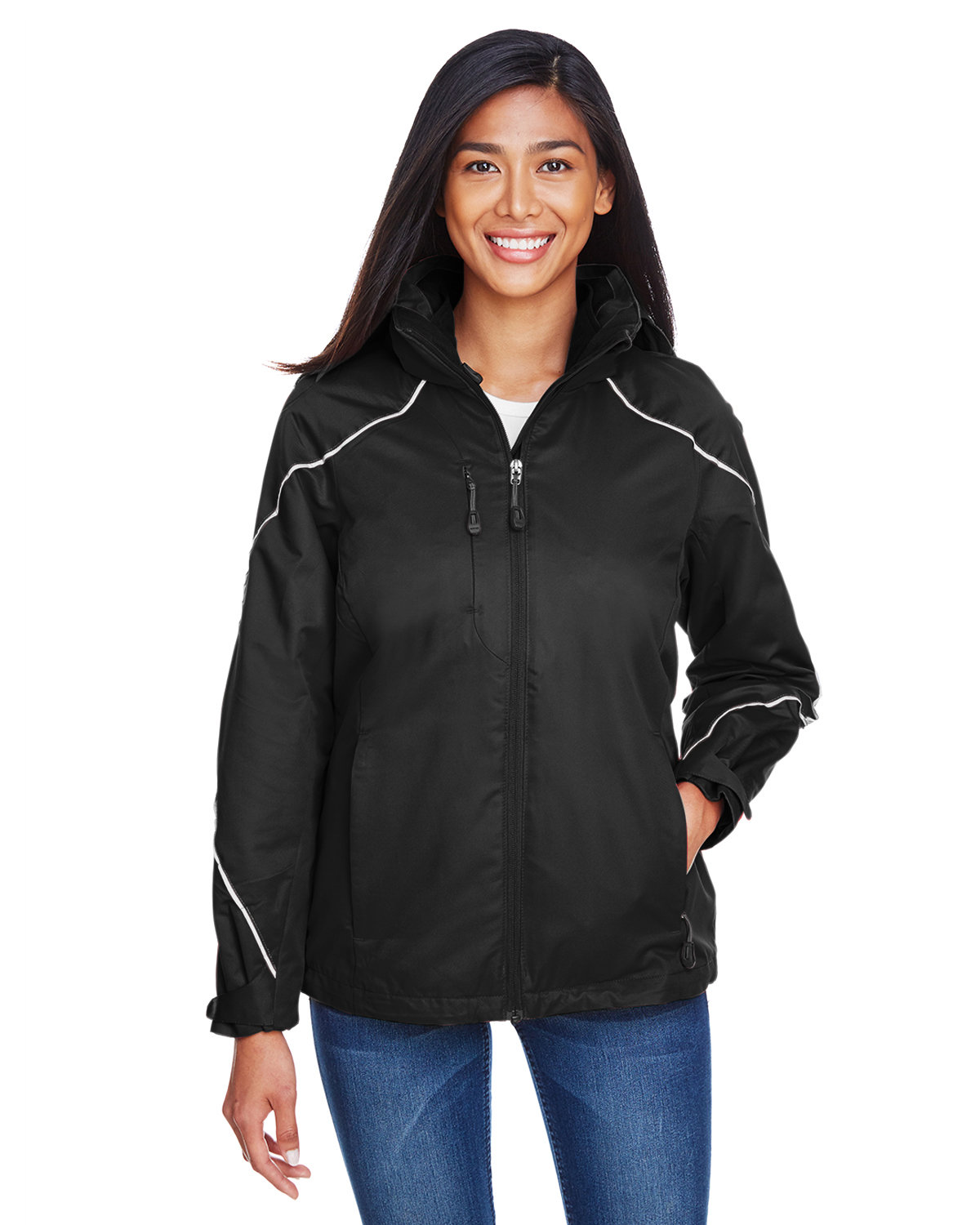 Ladies Angle 3-In-1 Jacket With Bonded Fleece Liner-North End