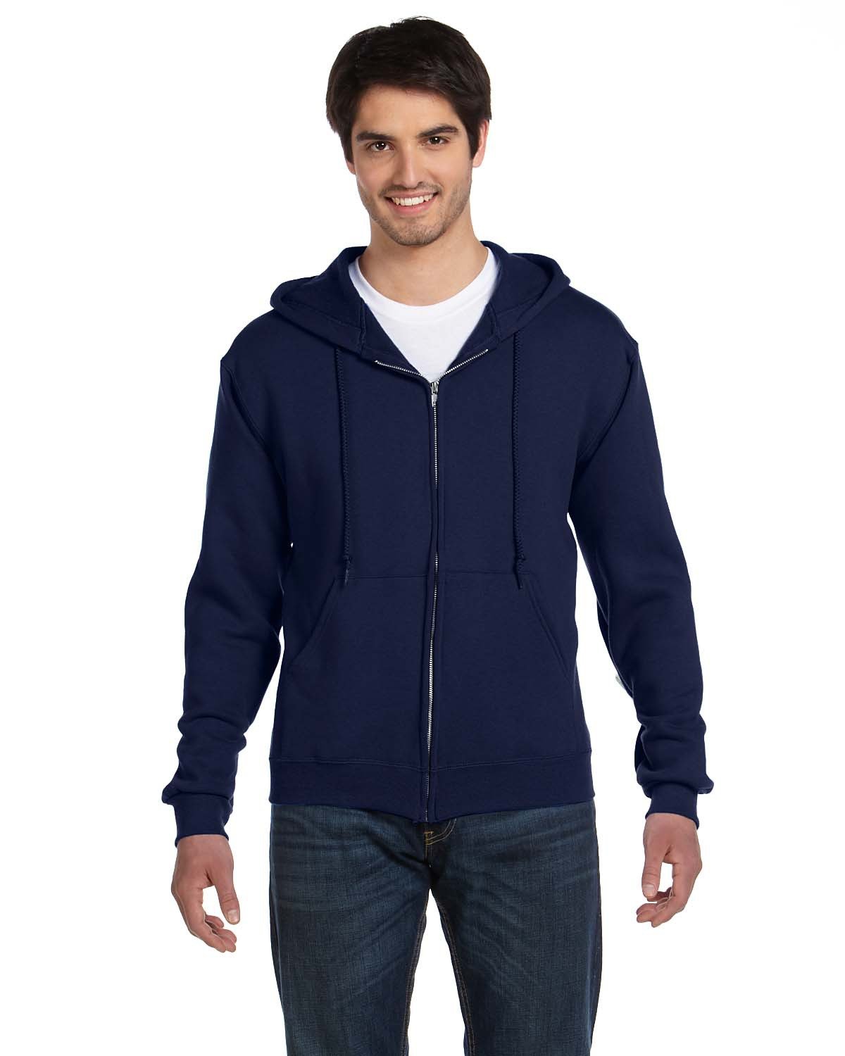 Adult Supercotton™ Full-Zip Hooded Sweatshirt-Fruit of the Loom