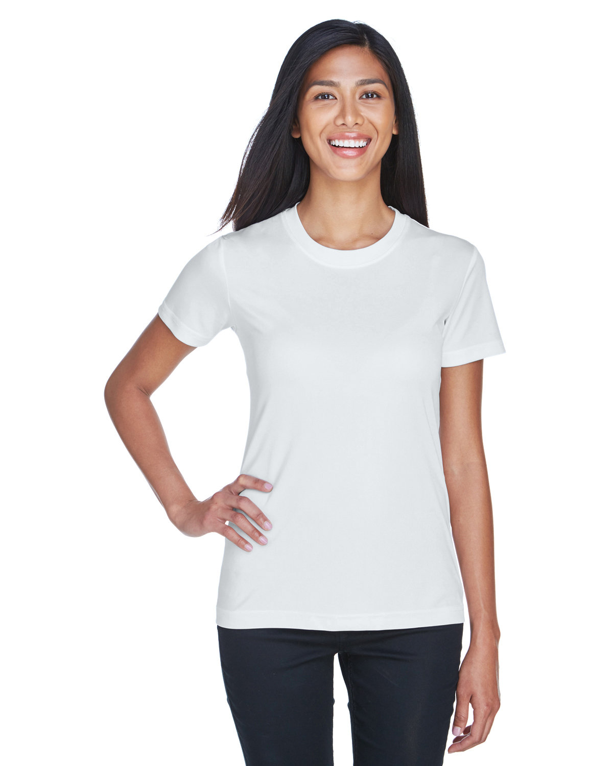 Ladies Cool & Dry Basic Performance T-Shirt-UltraClub