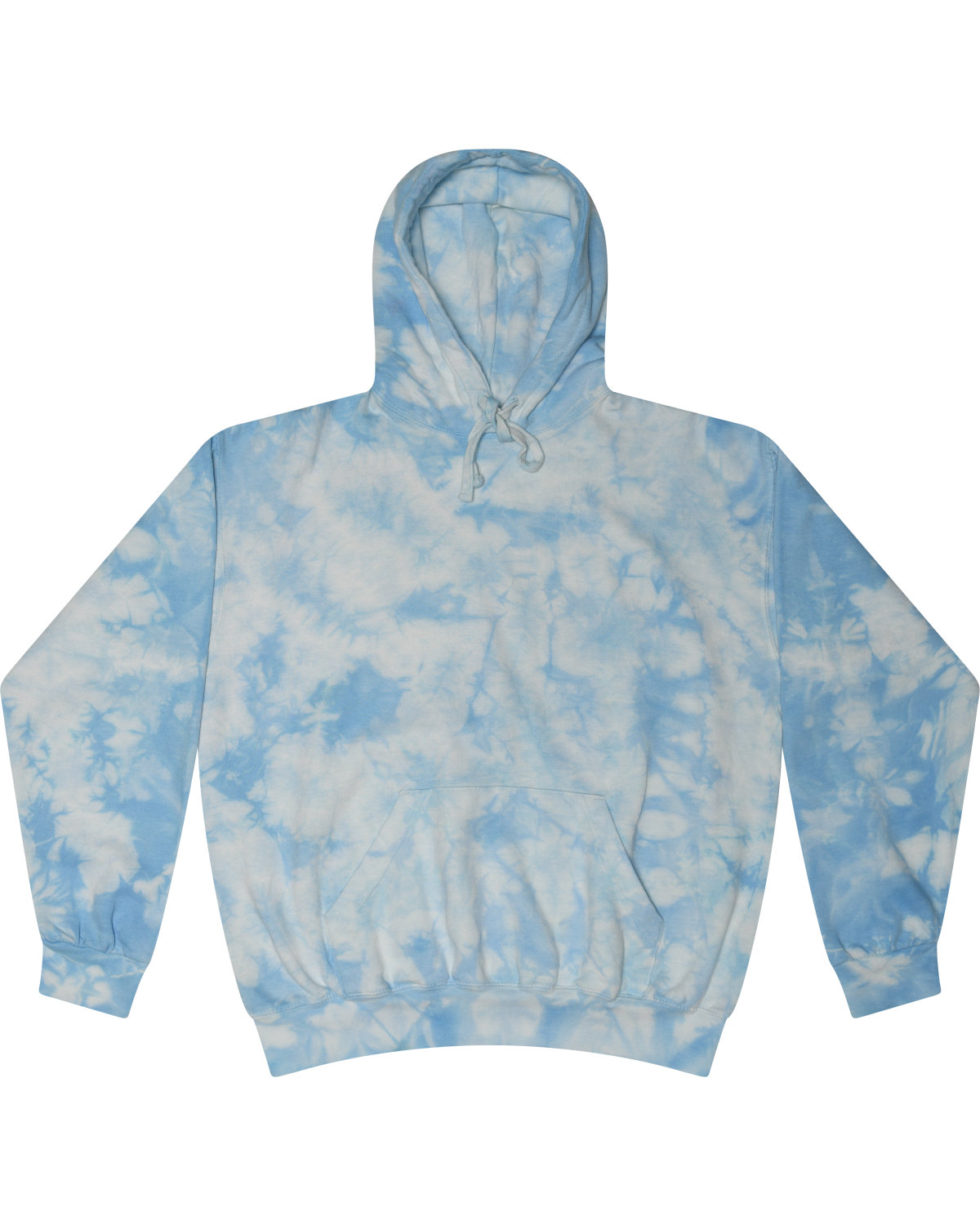 Adult Unisex Crystal Wash Pullover Hooded Sweatshirt-Tie-Dye