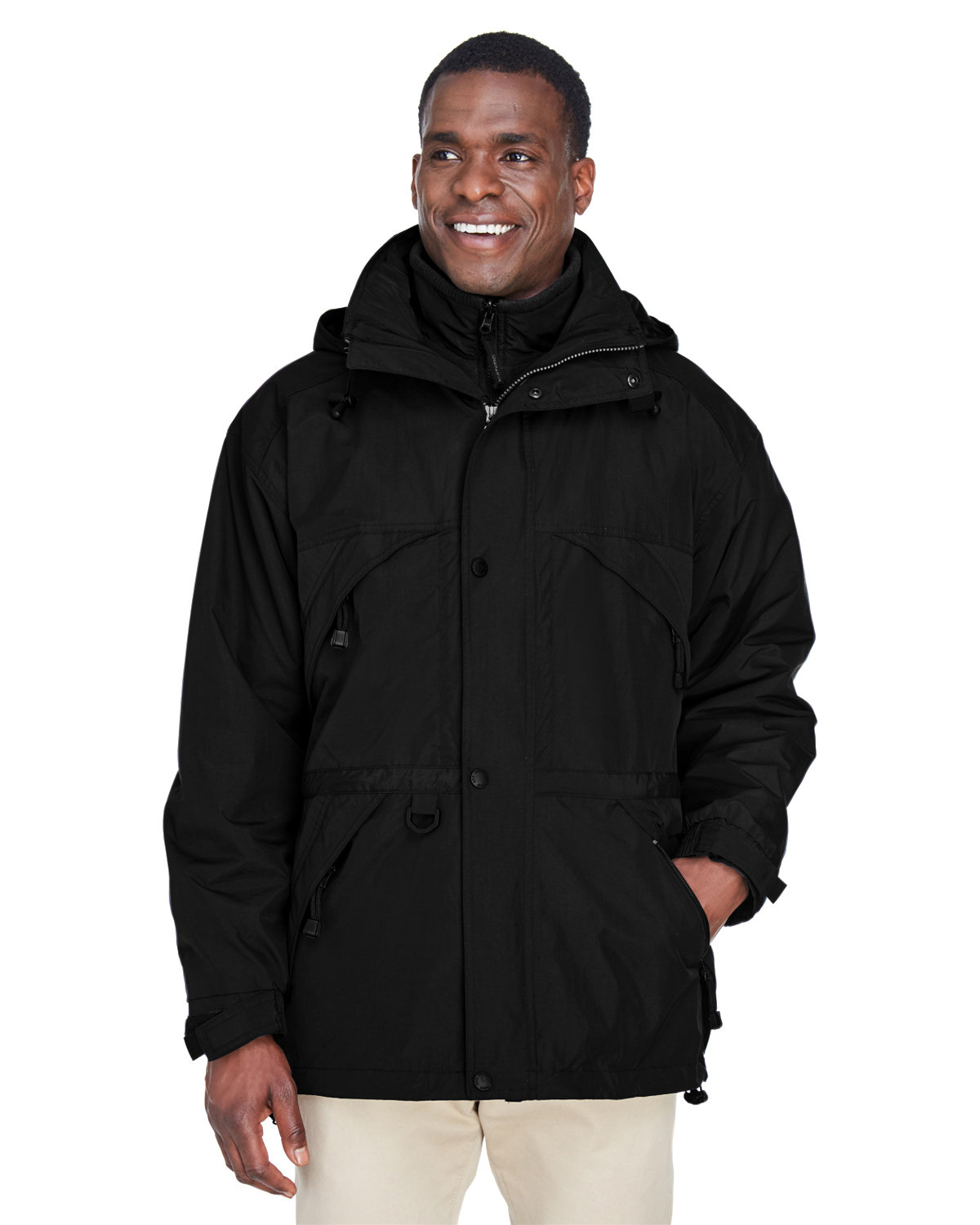 Adult 3-In-1 Parka With Dobby Trim-North End