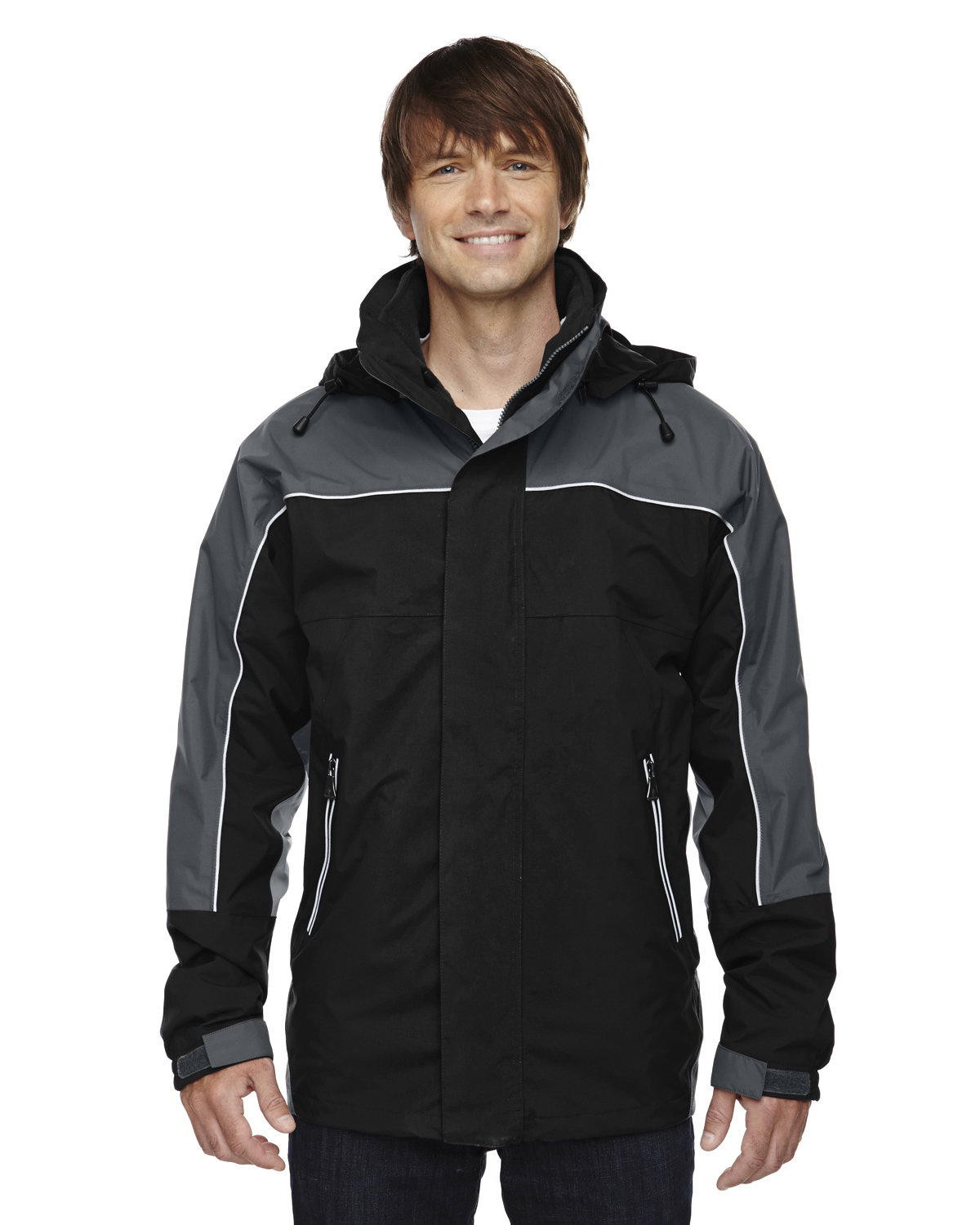 Adult 3-In-1 Seam-Sealed Mid-Length Jacket With Piping-North End