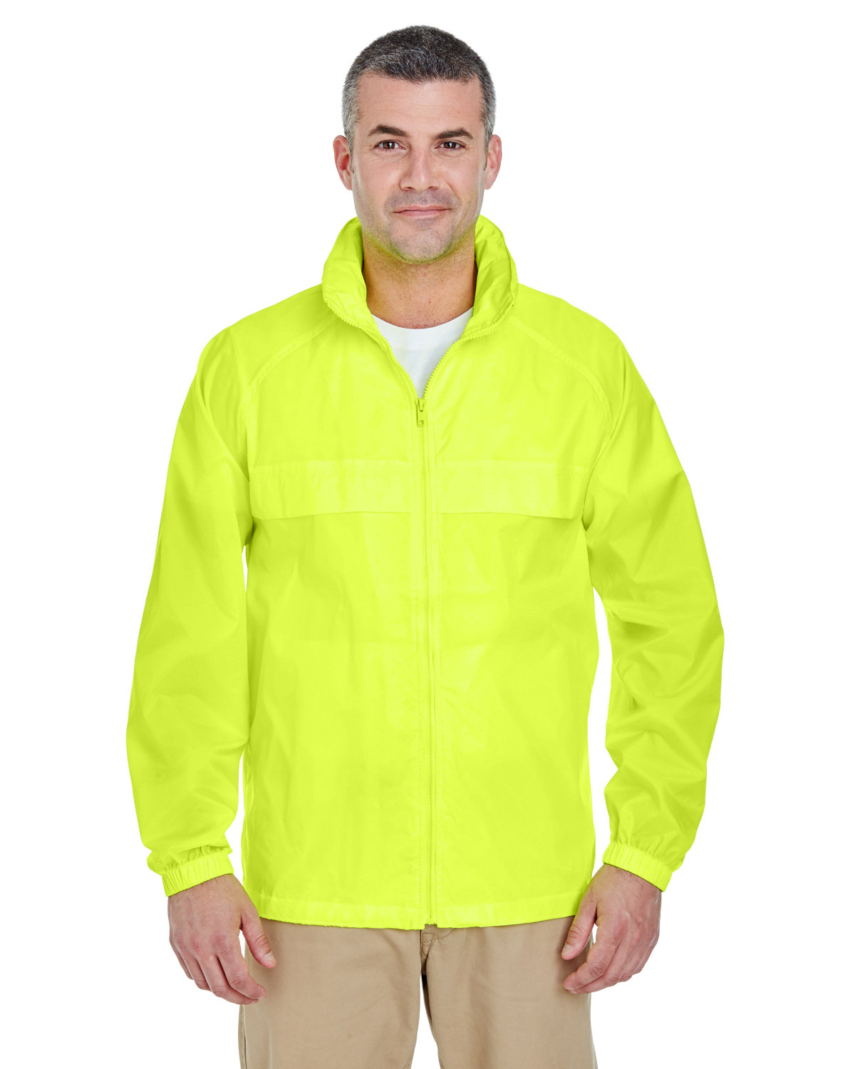 Adult Full-Zip Hooded Pack-Away Jacket-