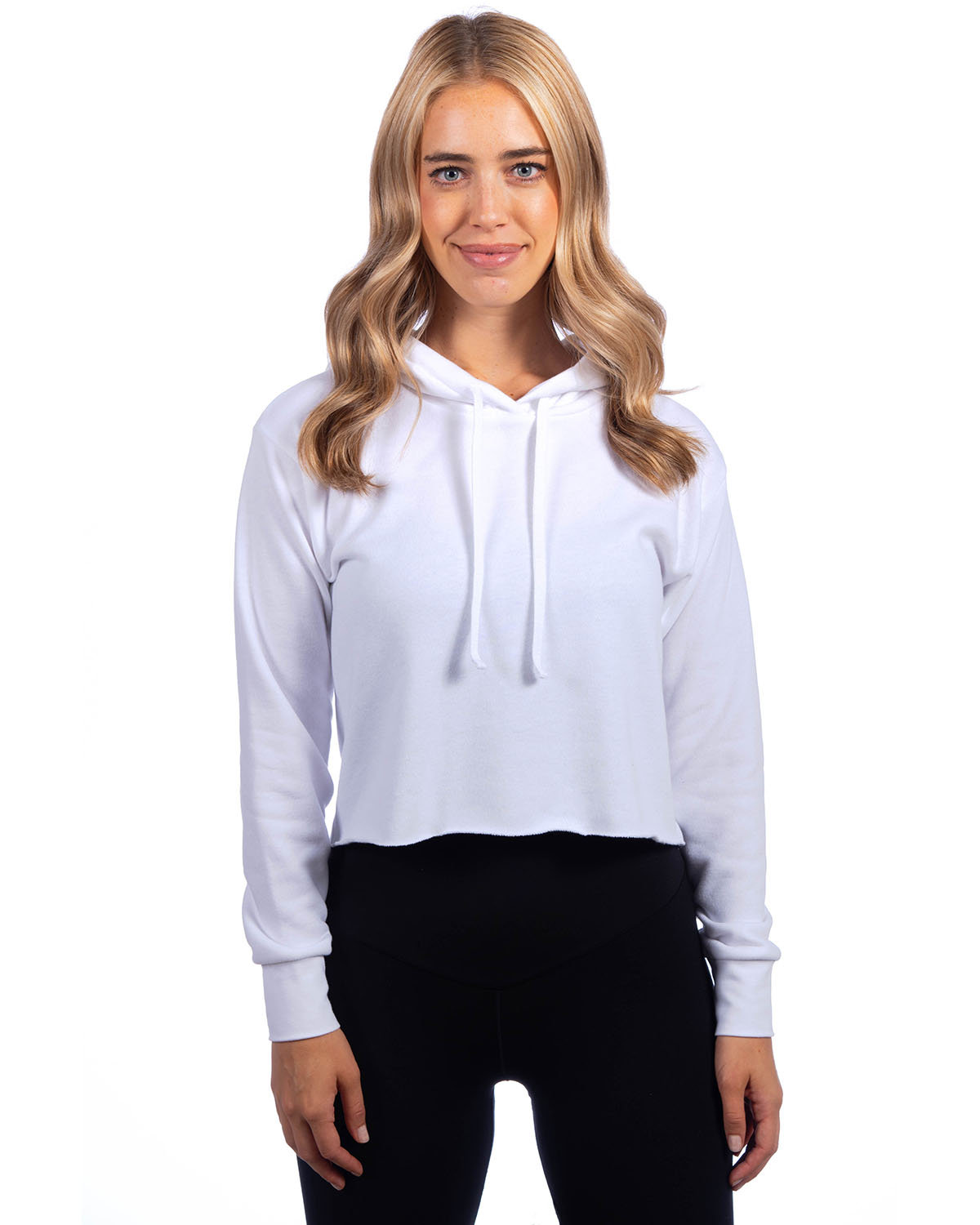 Ladies Cropped Pullover Hooded Sweatshirt-Next Level Apparel