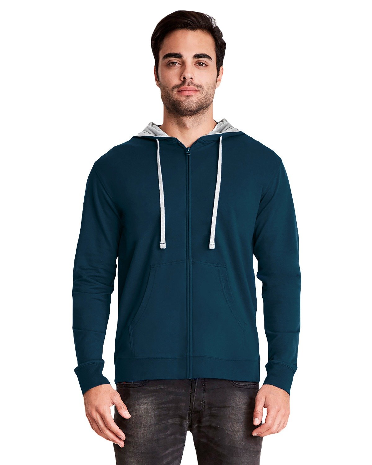 Adult Laguna French Terry Full&#45;Zip Hooded Sweatshirt-Next Level Apparel