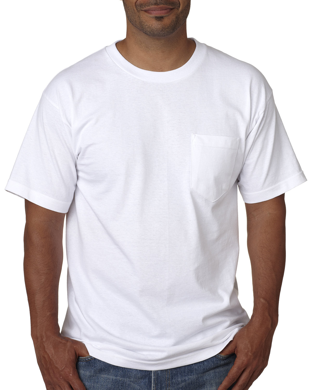 Adult Short-Sleeve T-Shirt With Pocket-Bayside