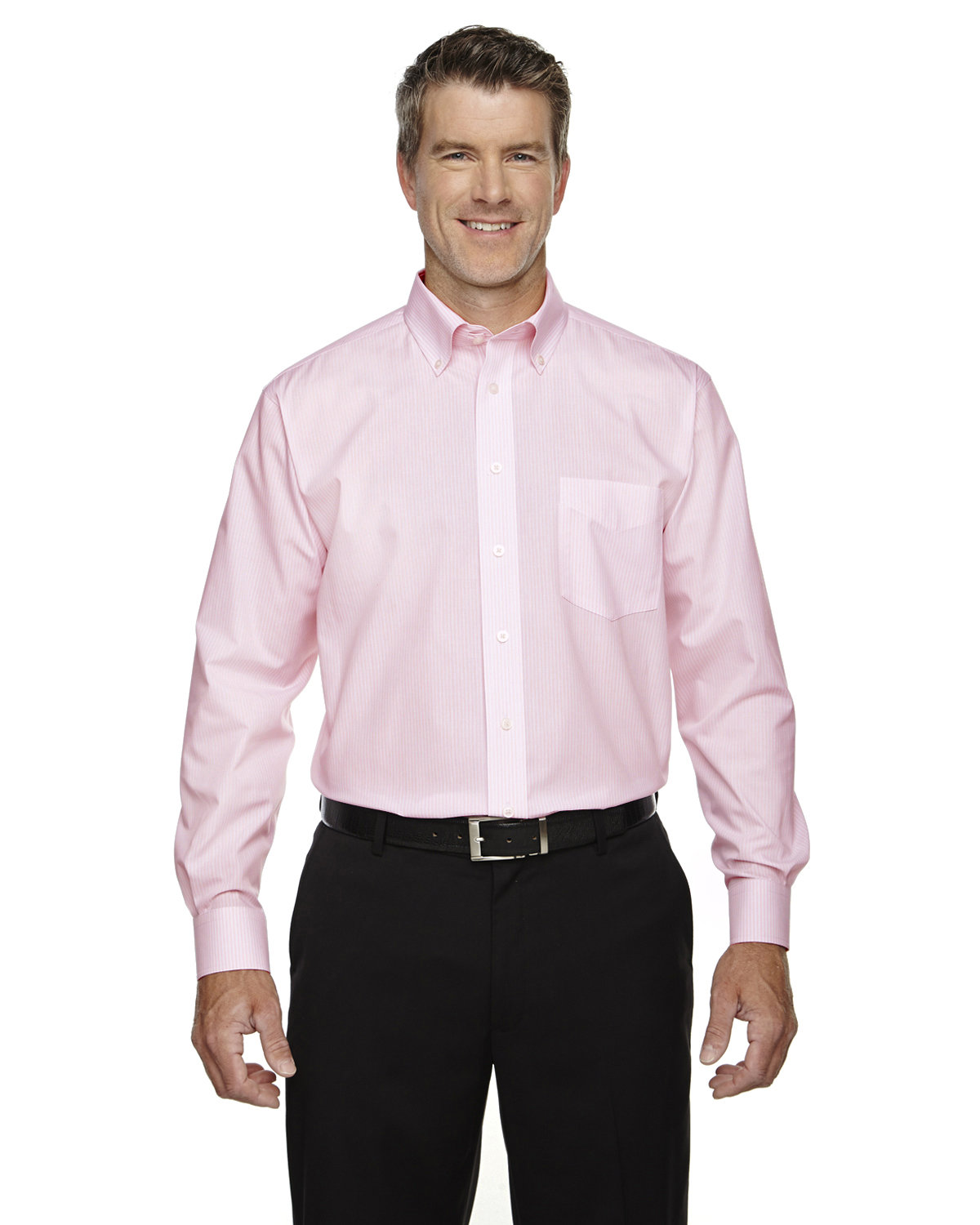 Mens Crown Collection® Banker Stripe Woven Shirt-