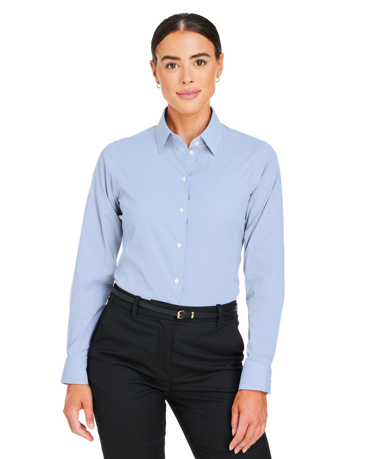 Crownlux Performance® Ladies Microstripe Shirt-Devon &#38; Jones