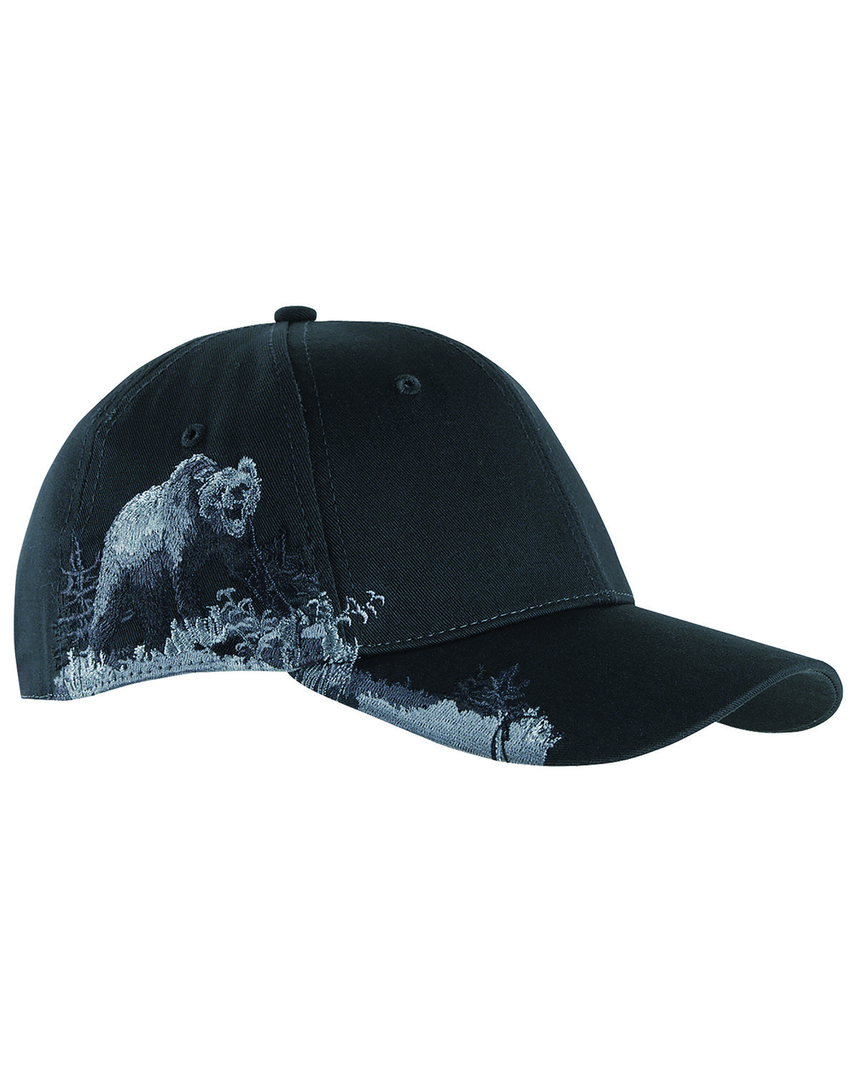 Brushed Cotton Twill Grizzly Bear Cap-Dri Duck
