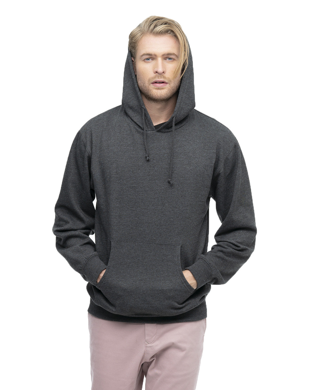 Unisex Heathered Fleece Pullover Hooded Sweatshirt-econscious