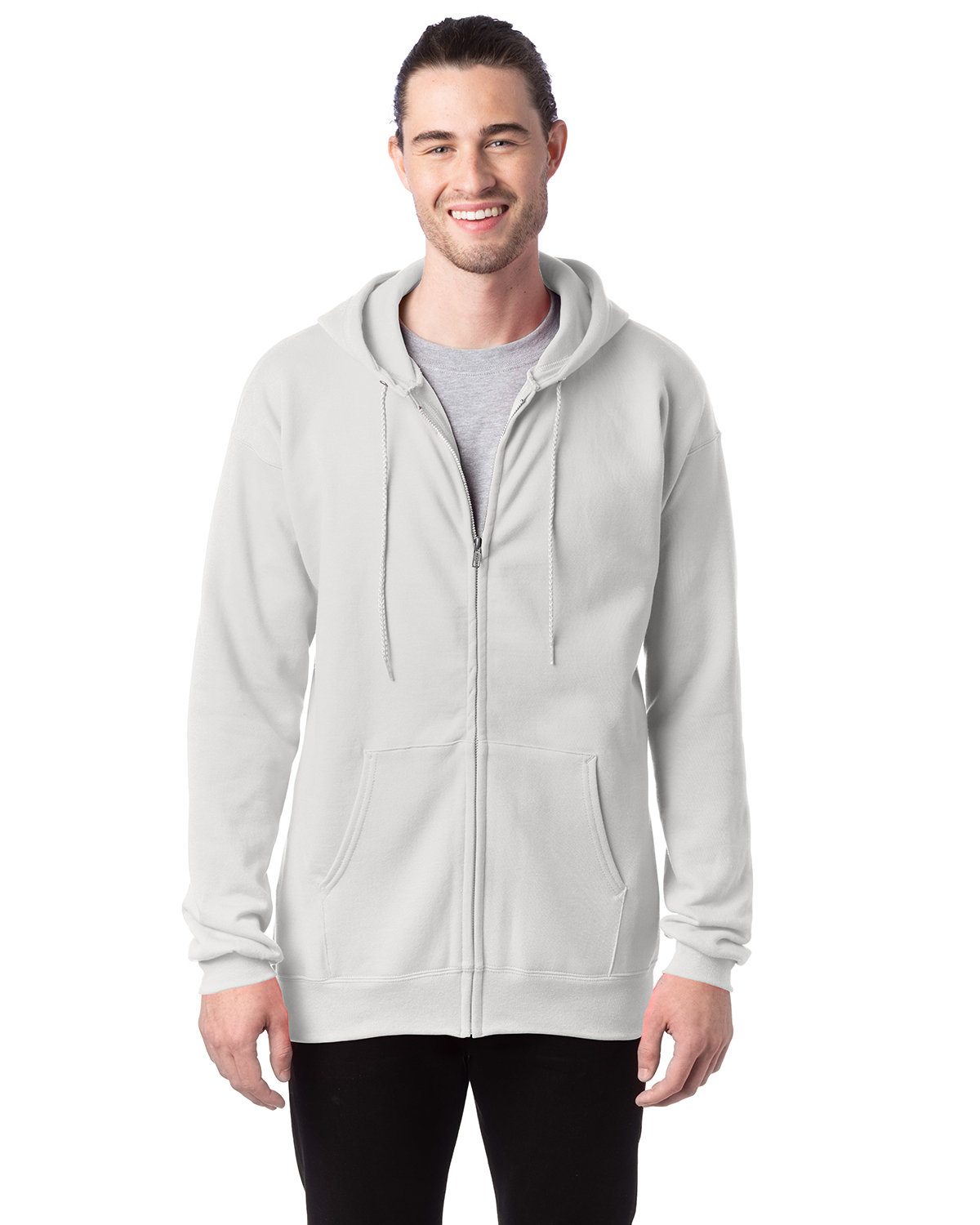 Adult Ultimate Cotton® Full-Zip Hooded Sweatshirt-Hanes