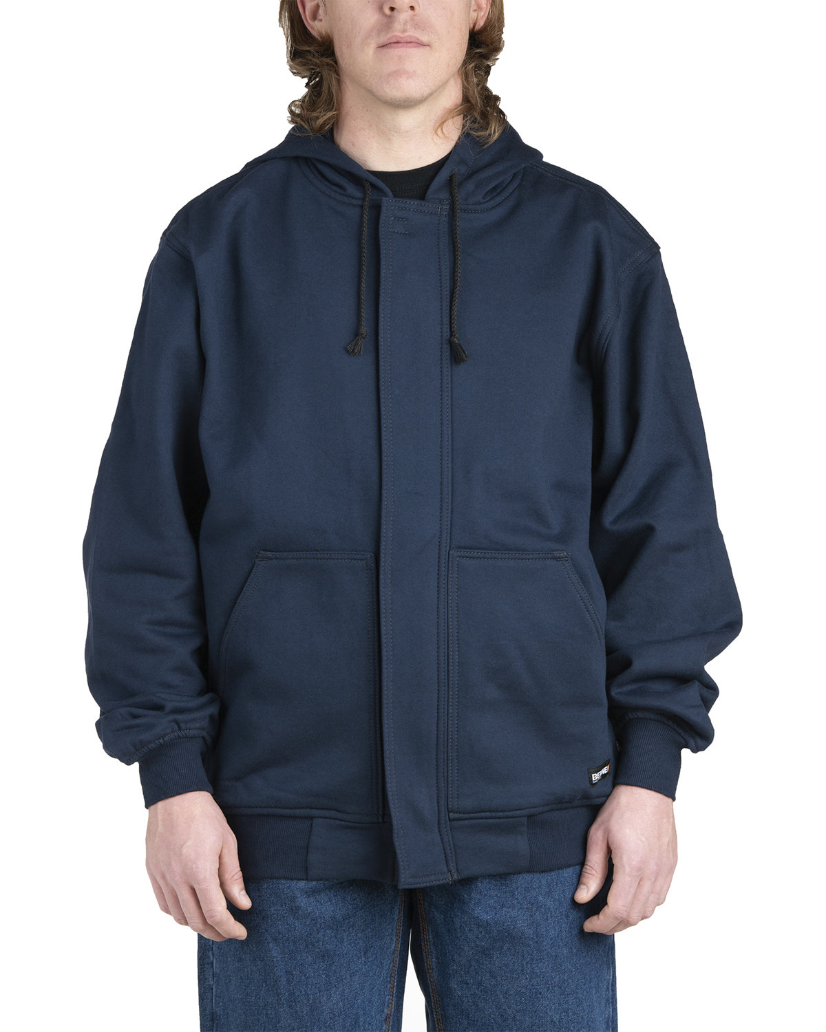 Mens Flame Resistant Full&#45;Zip Hooded Sweatshirt-Berne
