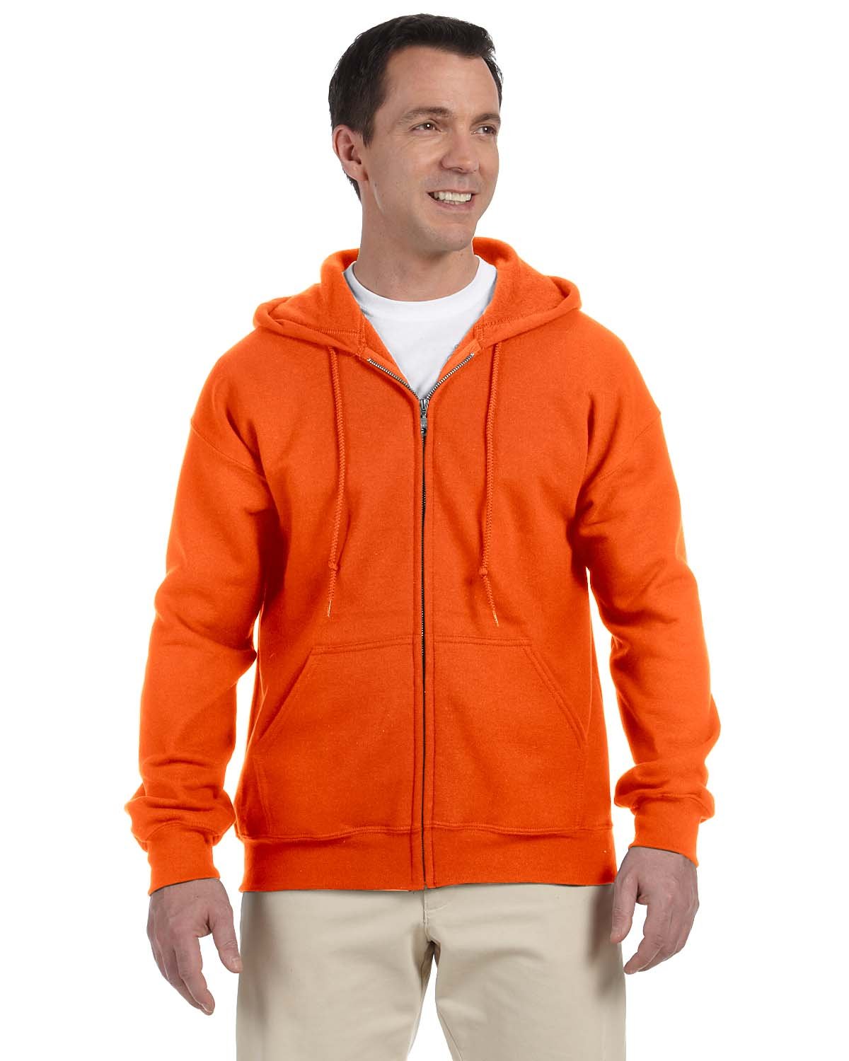 Adult Dryblend® Adult 50/50 Full-Zip Hooded Sweatshirt-Gildan