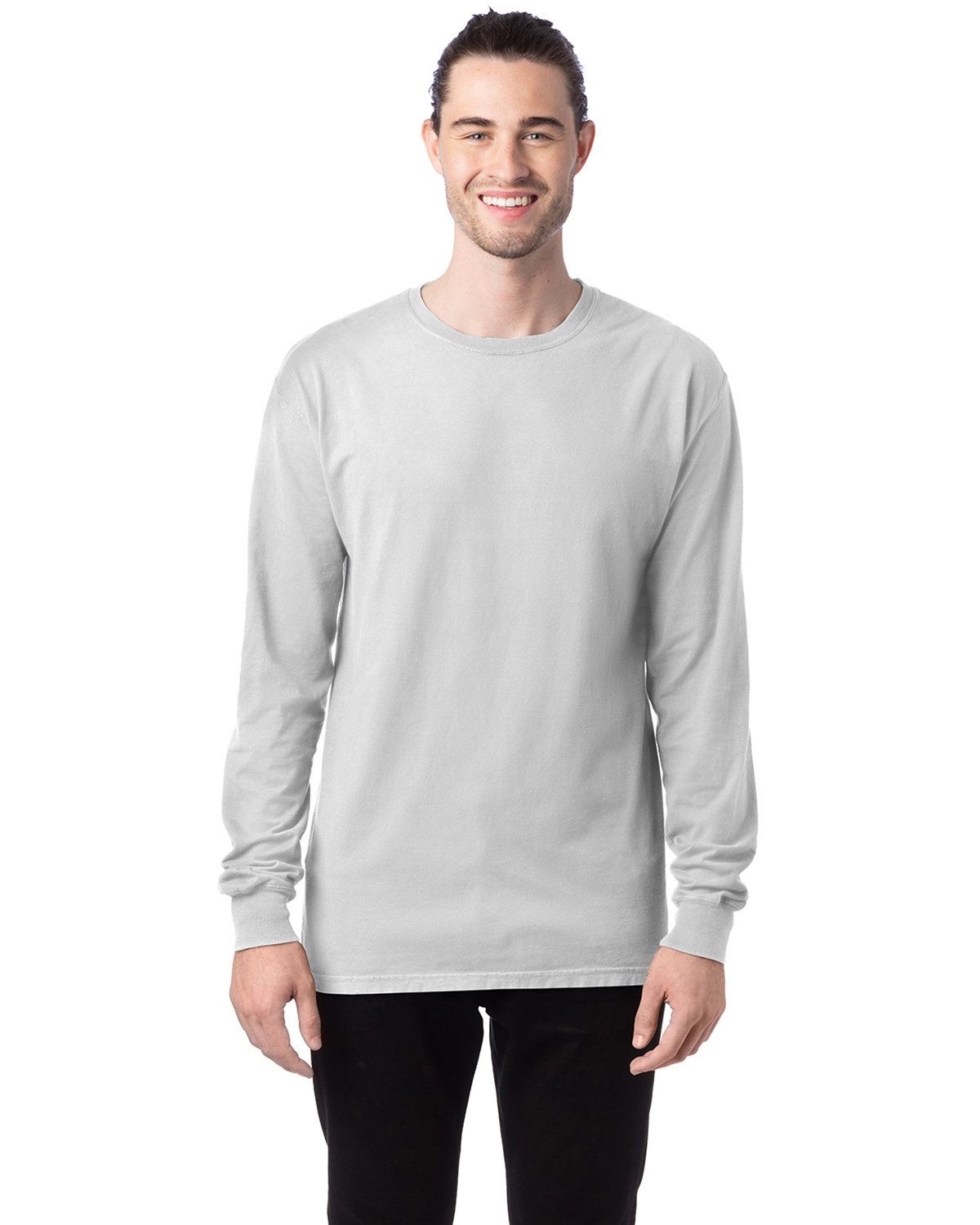 Unisex Garment-Dyed Long-Sleeve T-Shirt-ComfortWash by Hanes