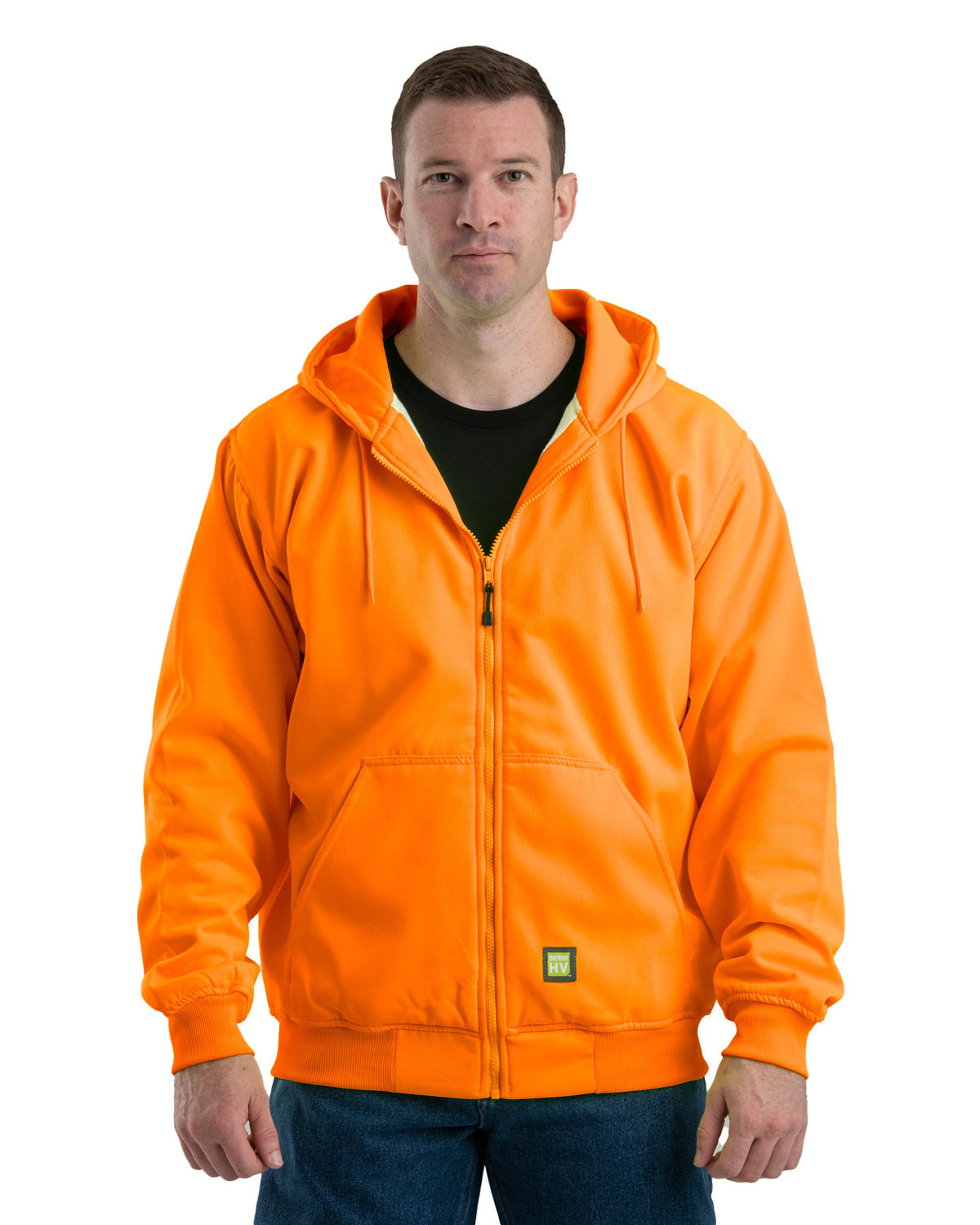 Mens Heritage Thermal-Lined Full-Zip Hooded Sweatshirt-Berne
