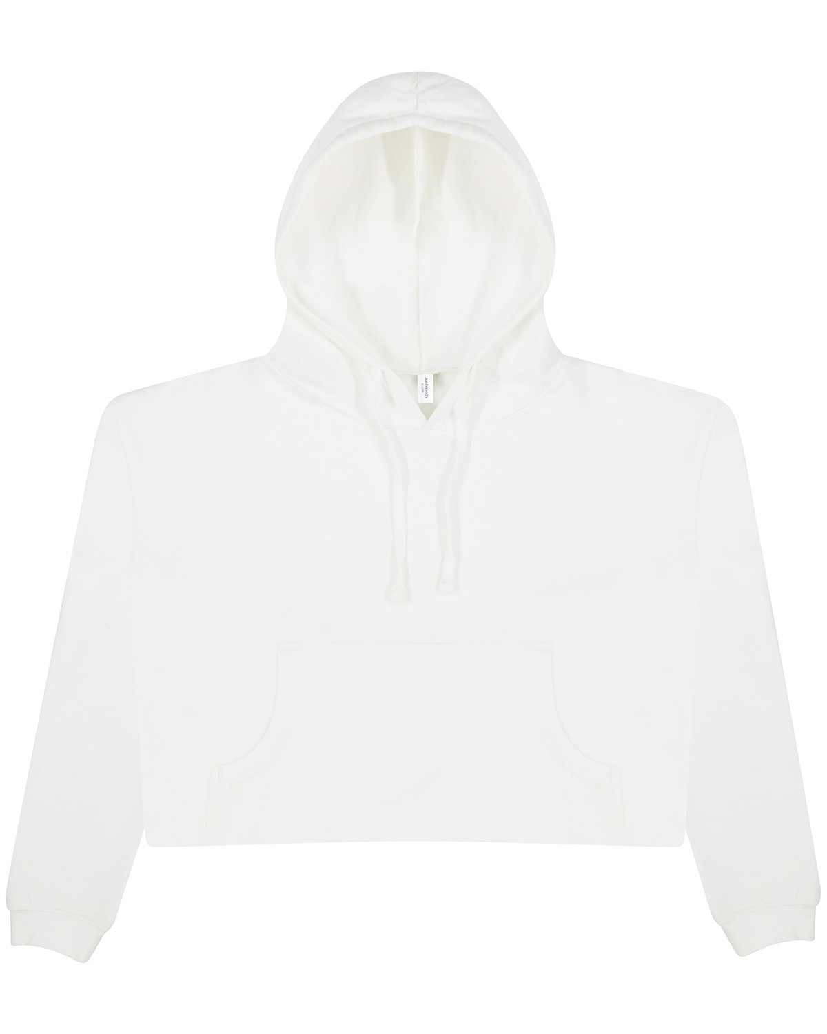 Ladies Girlie Cropped Hooded Fleece With Pocket-Just Hoods By AWDis