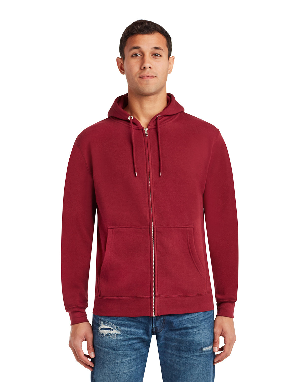 Unisex Premium Full-Zip Hooded Sweatshirt-Lane Seven