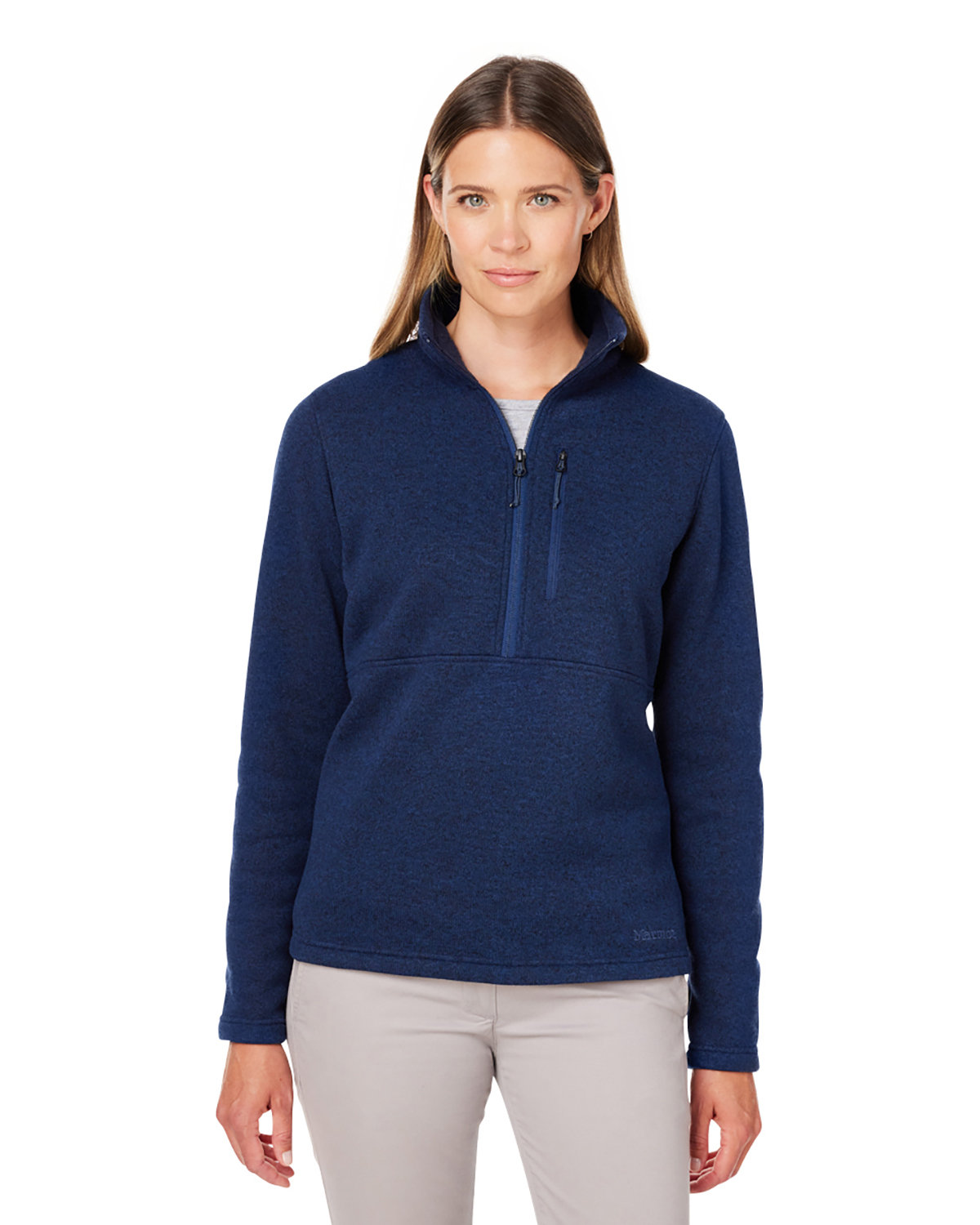 Ladies Dropline Half&#45;Zip Sweater Fleece Jacket-Marmot