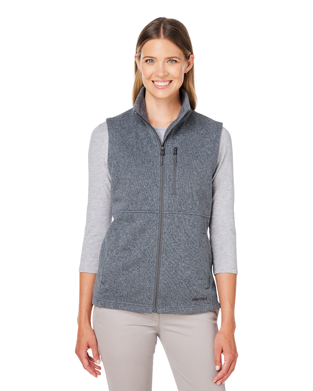 Ladies Dropline Sweater Fleece Vest-Marmot