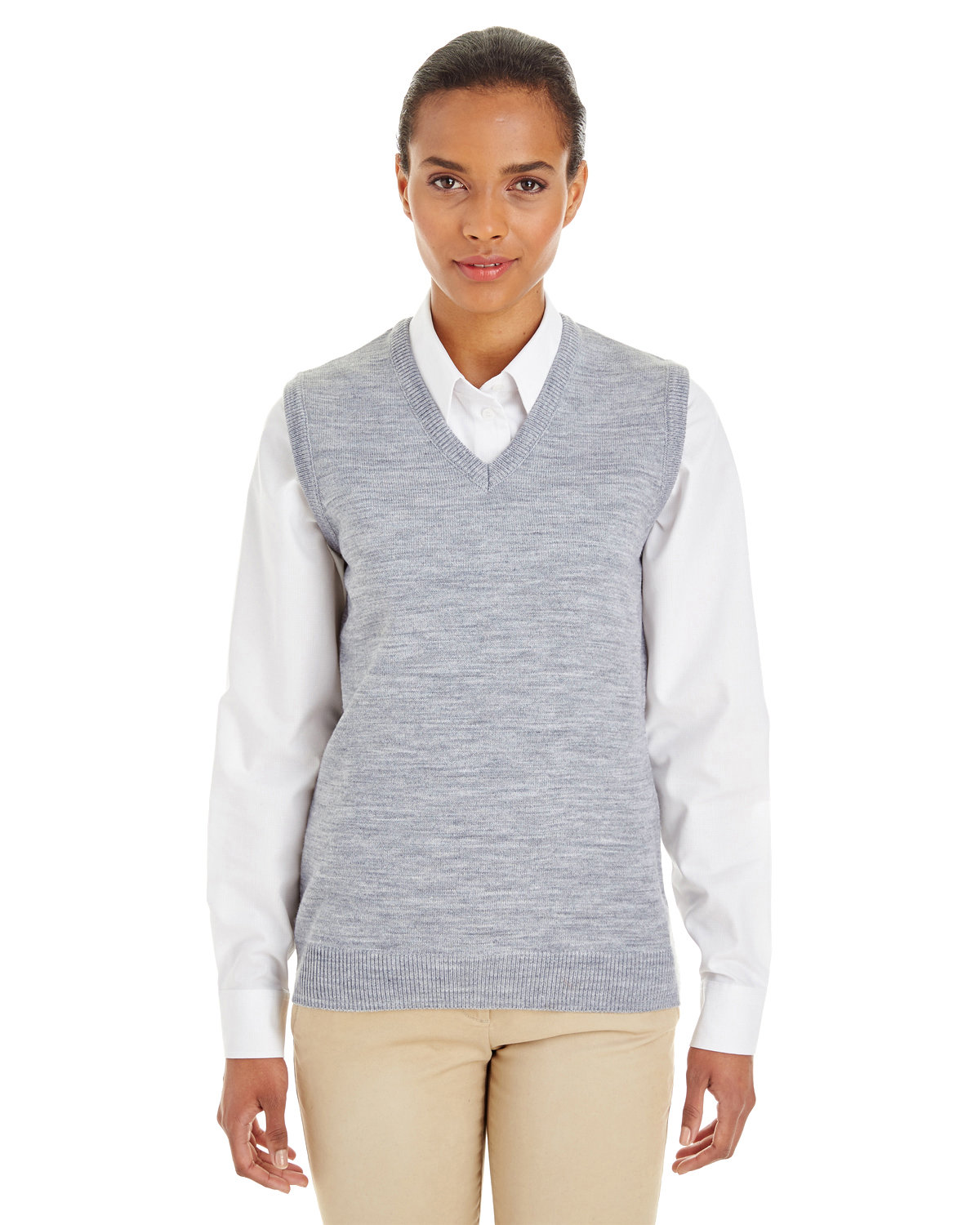 Ladies Pilbloc™ V-Neck Sweater Vest-Harriton