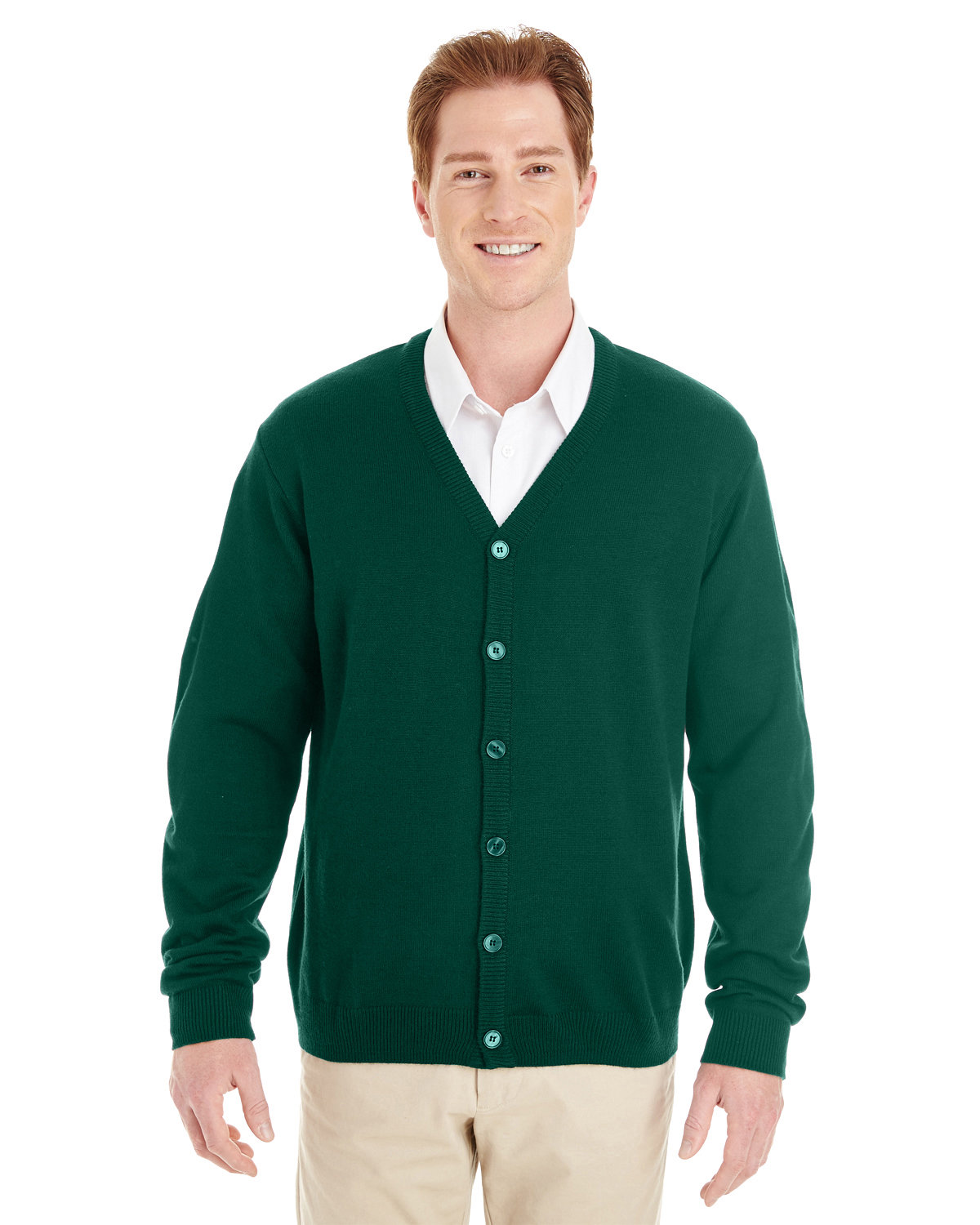 Mens Pilbloc™ V-Neck Button Cardigan Sweater-Harriton