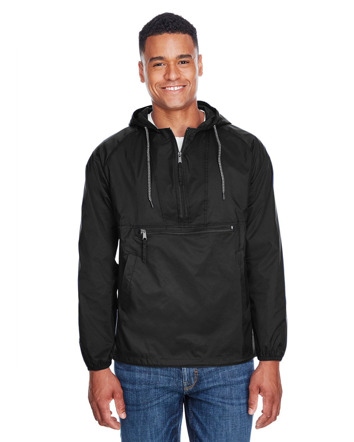 Adult Packable Nylon Jacket-Harriton