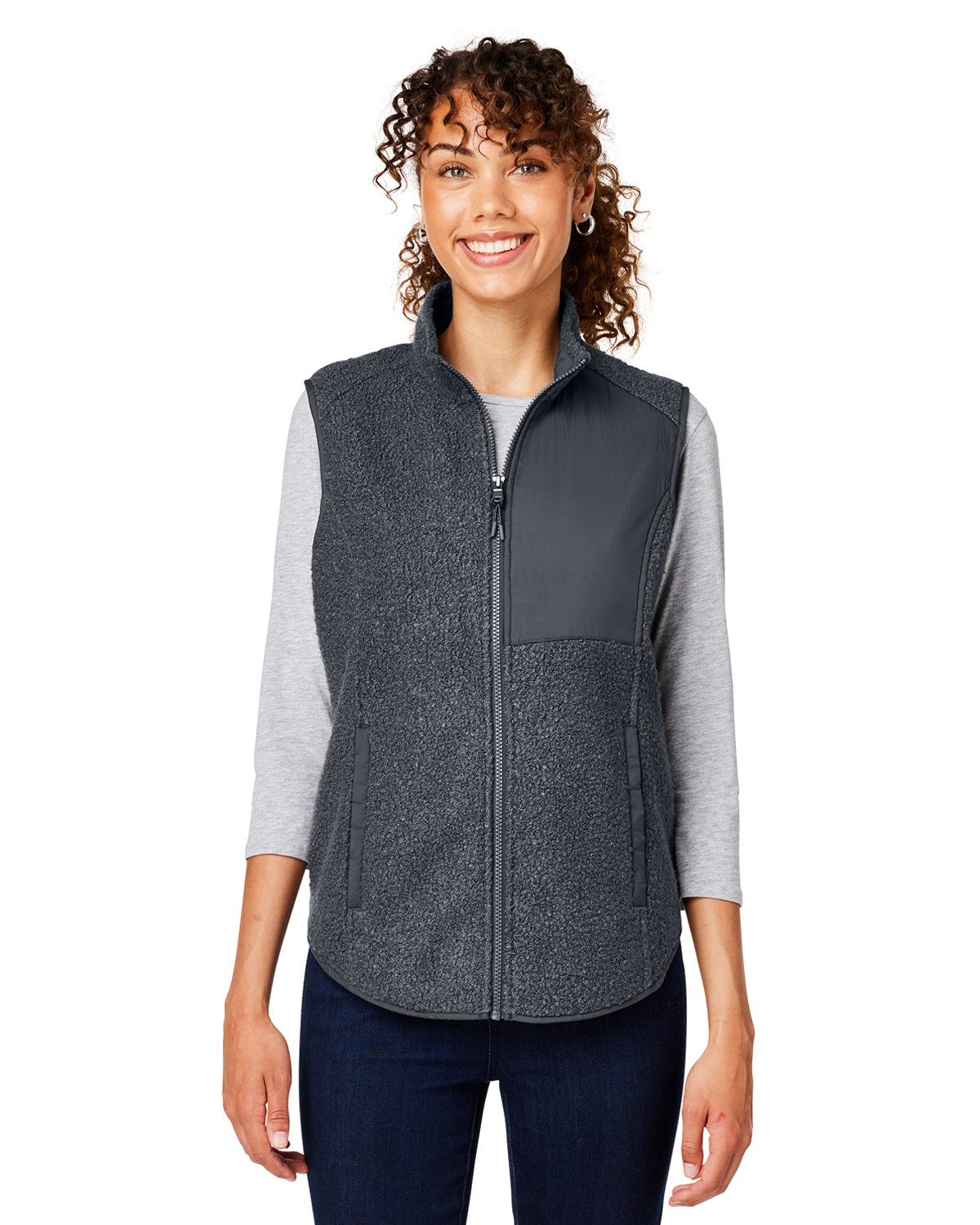 Ladies Aura Sweater Fleece Vest-