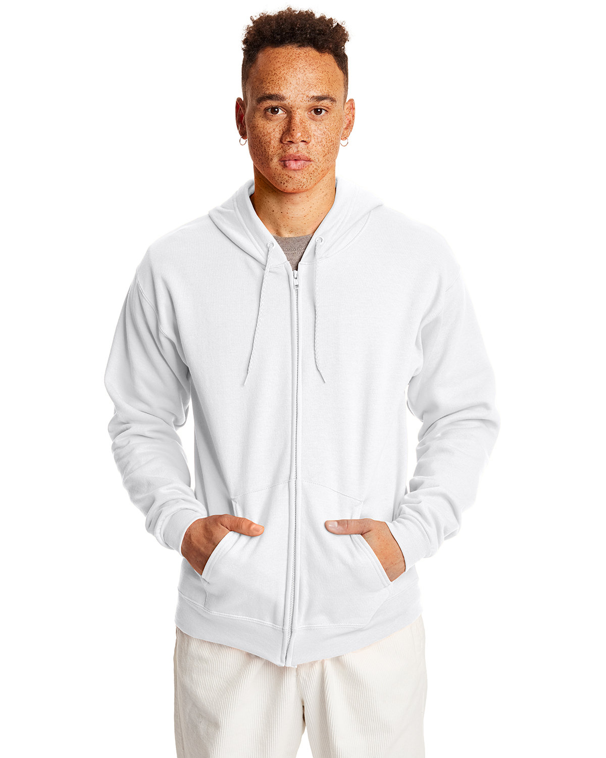 Adult Ecosmart® Full-Zip Hooded Sweatshirt-Hanes