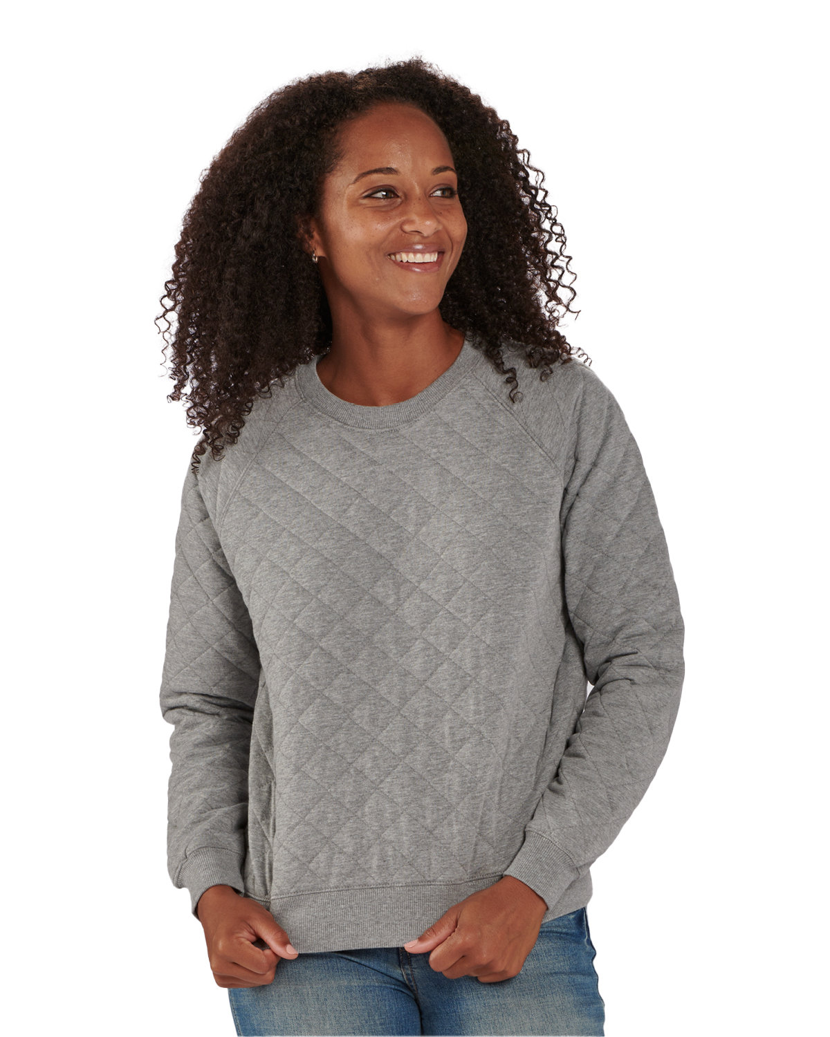 Ladies Quilted Jersey Sweatshirt-Boxercraft