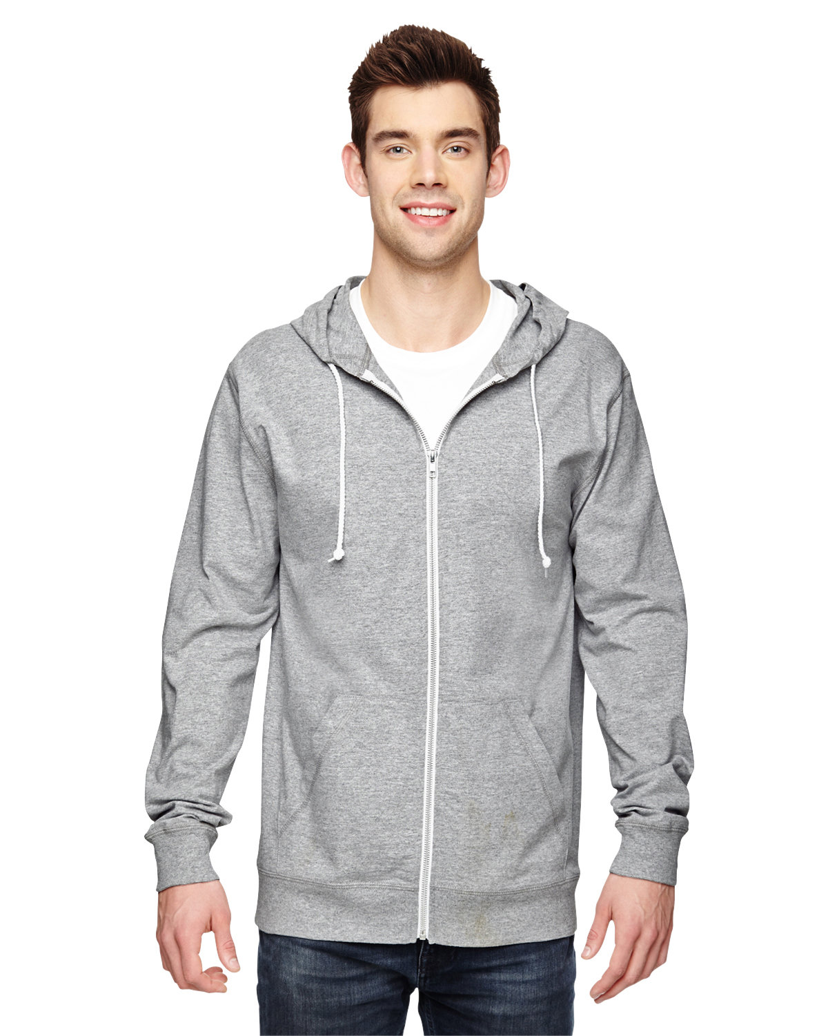 Adult Sofspun® Jersey Full-Zip Hooded Sweatshirt-