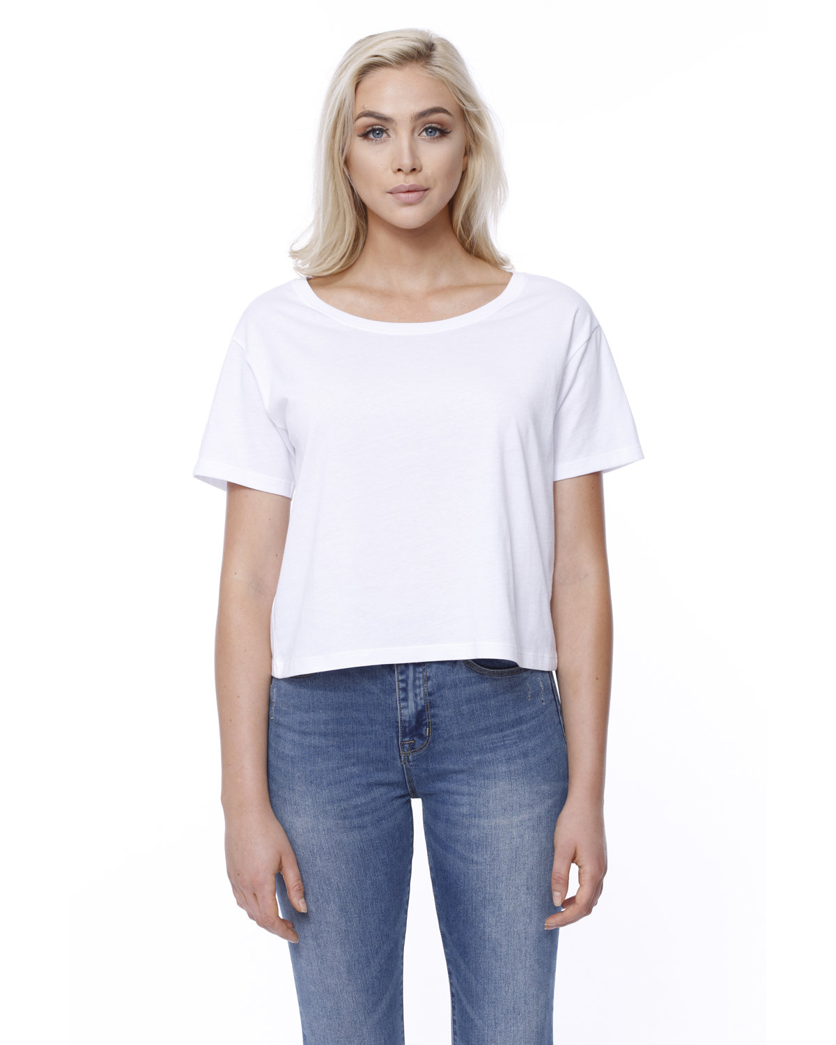 Ladies Boxy Cotton T-Shirt-StarTee