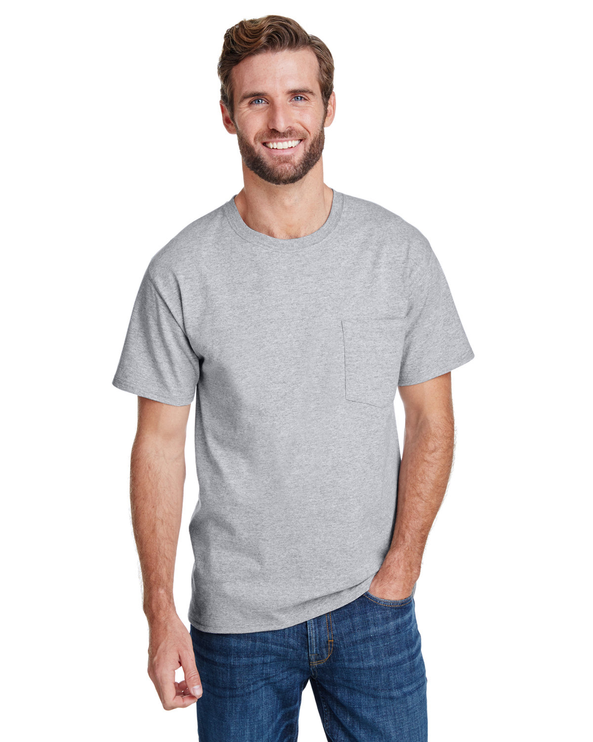 Adult Workwear Pocket T-Shirt-Hanes