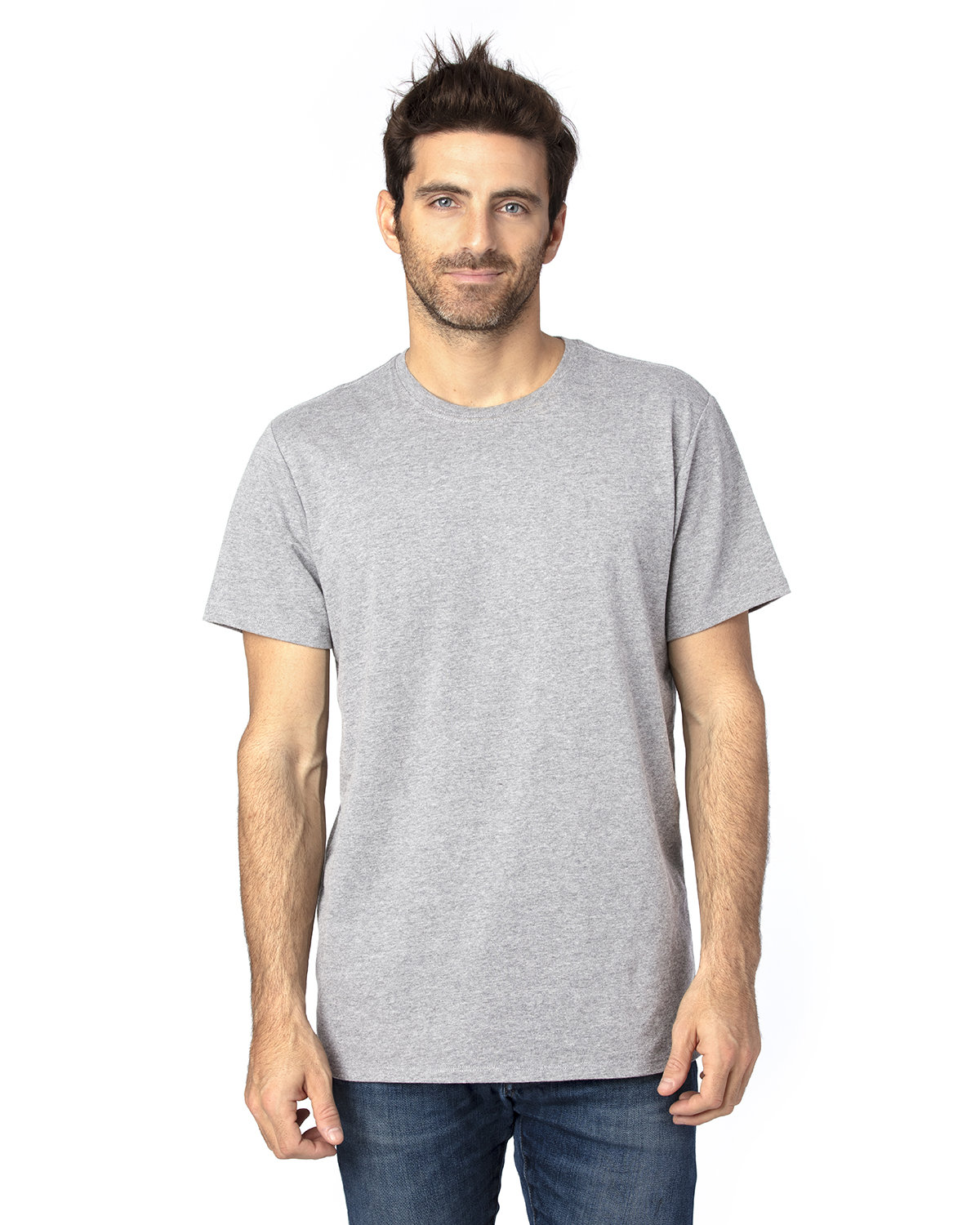 Threadfast Apparel Unisex Ultimate T-Shirt HEATHER GREY 
