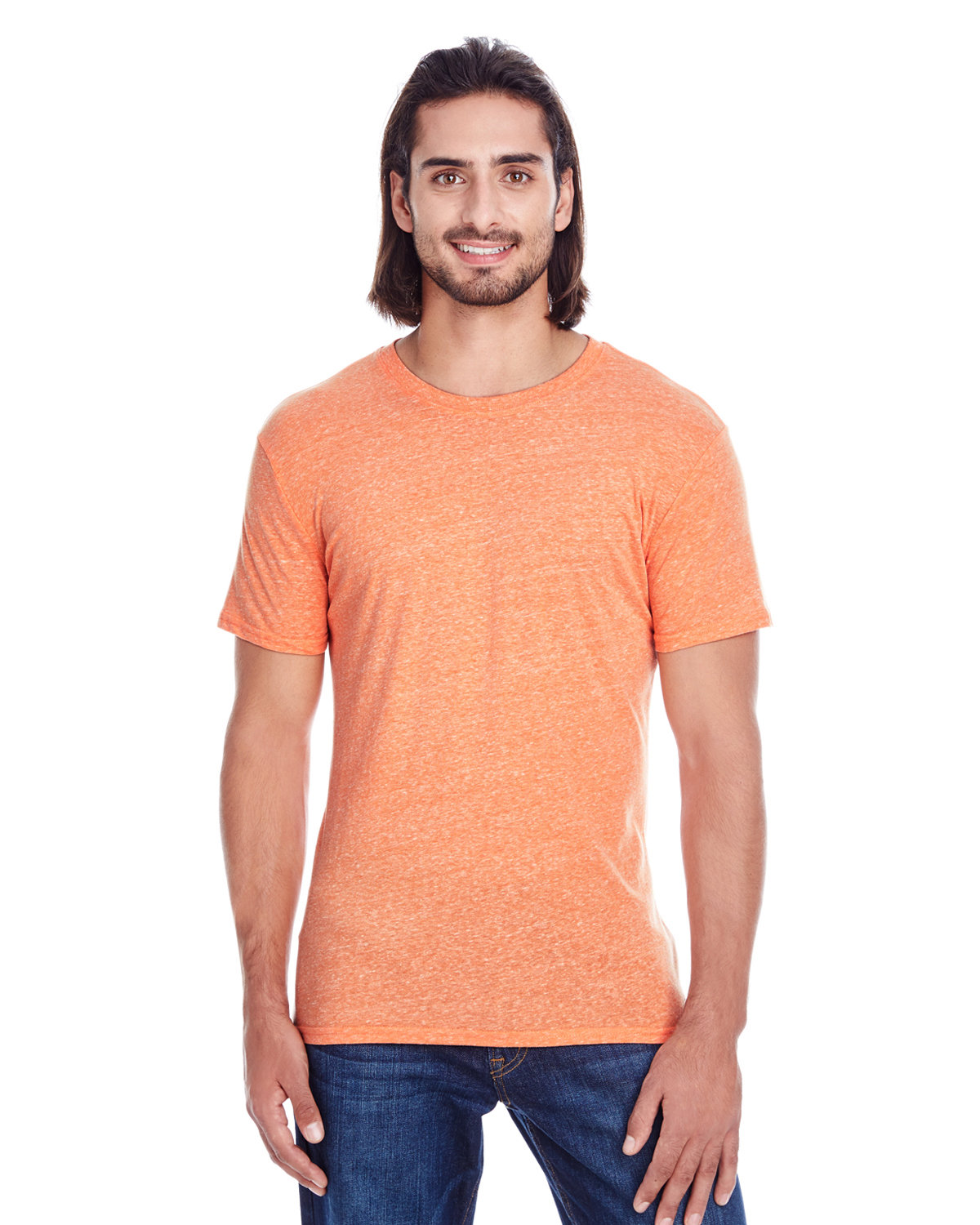 Threadfast Apparel Unisex Triblend Short-Sleeve T-Shirt ORANGE TRIBLEND 
