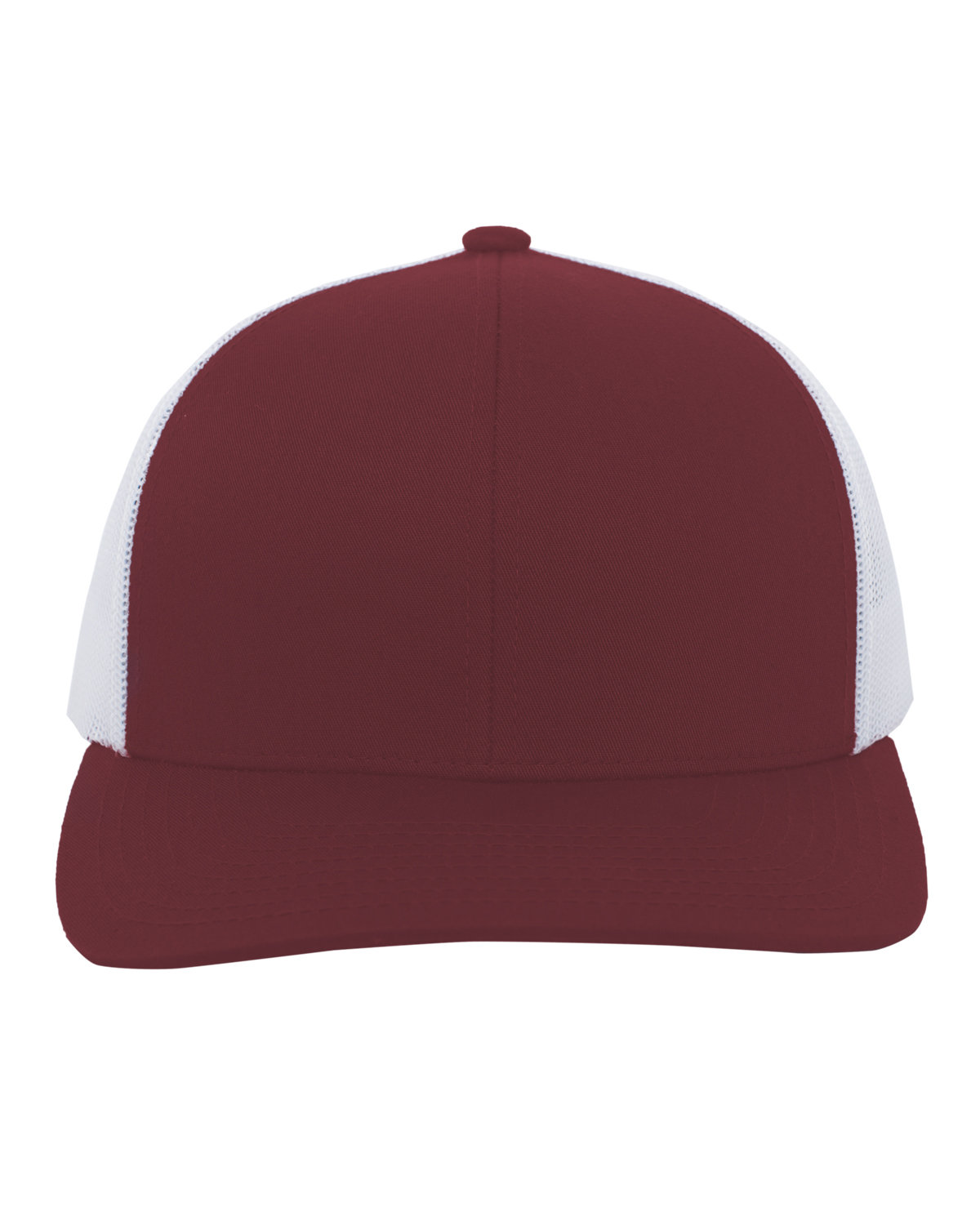 Pacific Headwear Trucker Snapback Hat CARDINAL/ WHITE 