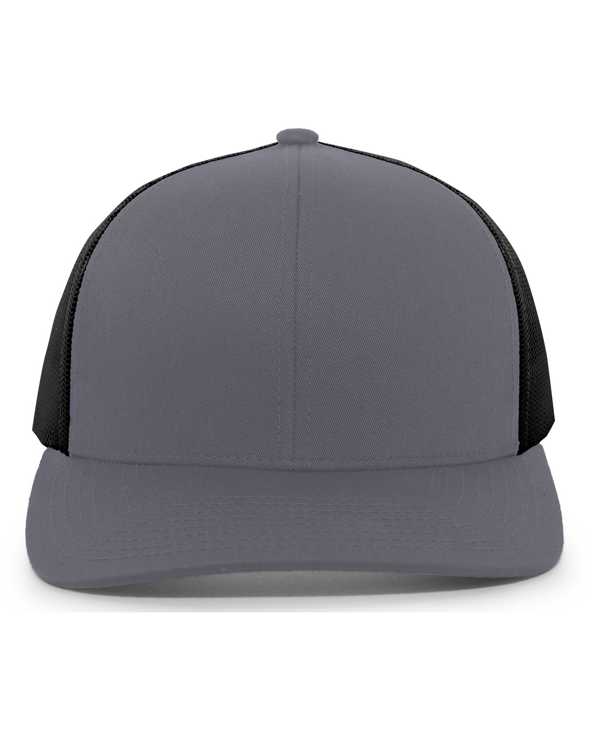 Pacific Headwear Trucker Snapback Hat GRAPHITE/ BLACK 