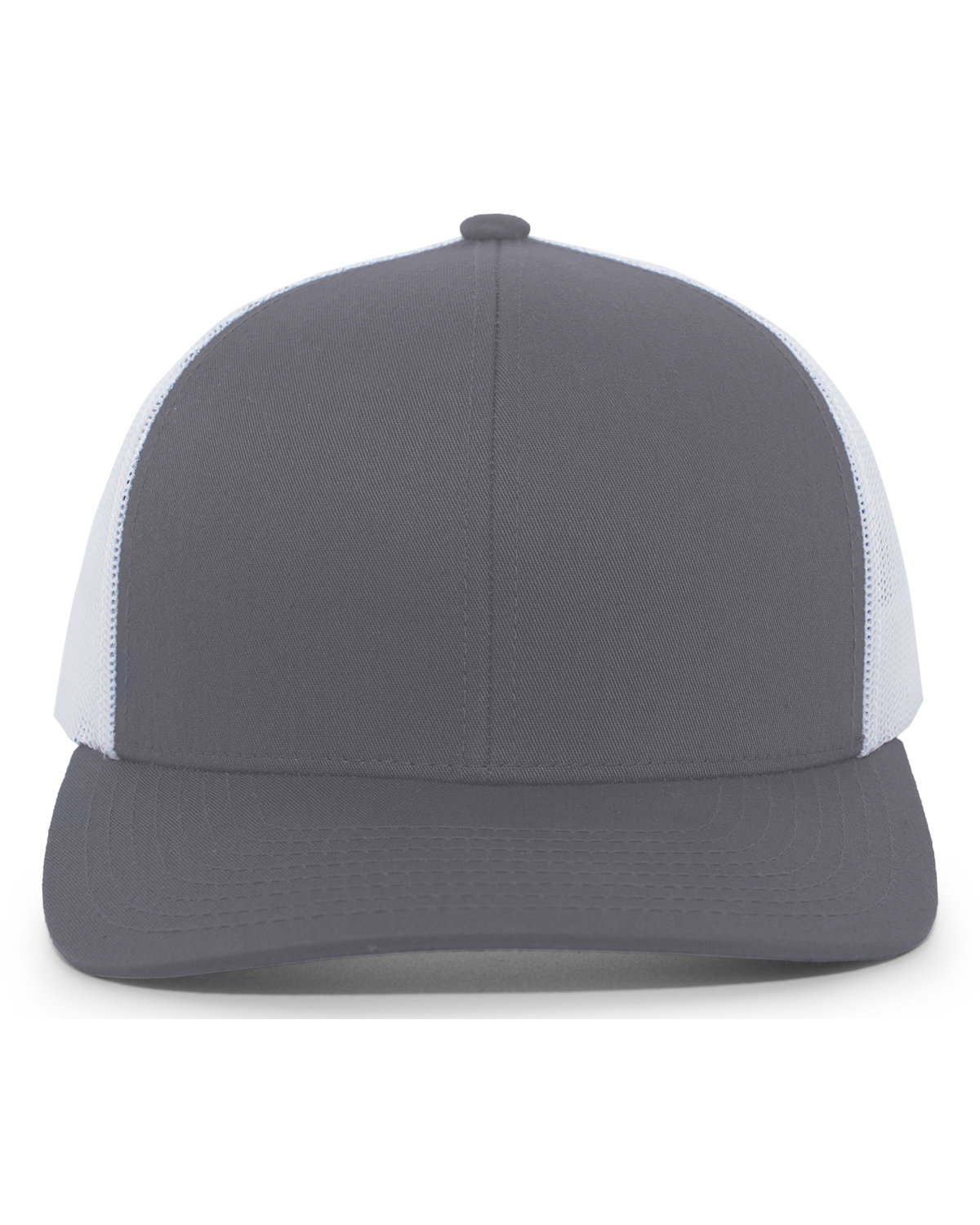 Pacific Headwear Trucker Snapback Hat GRAPHITE/ WHITE 