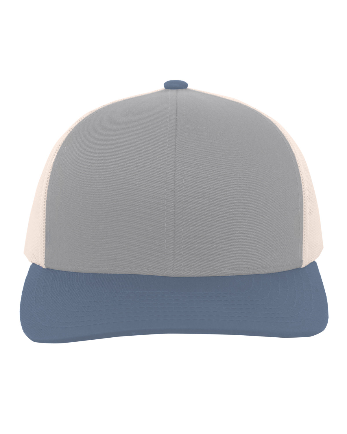 Pacific Headwear Trucker Snapback Hat HT GR/ BG/ OC BL 