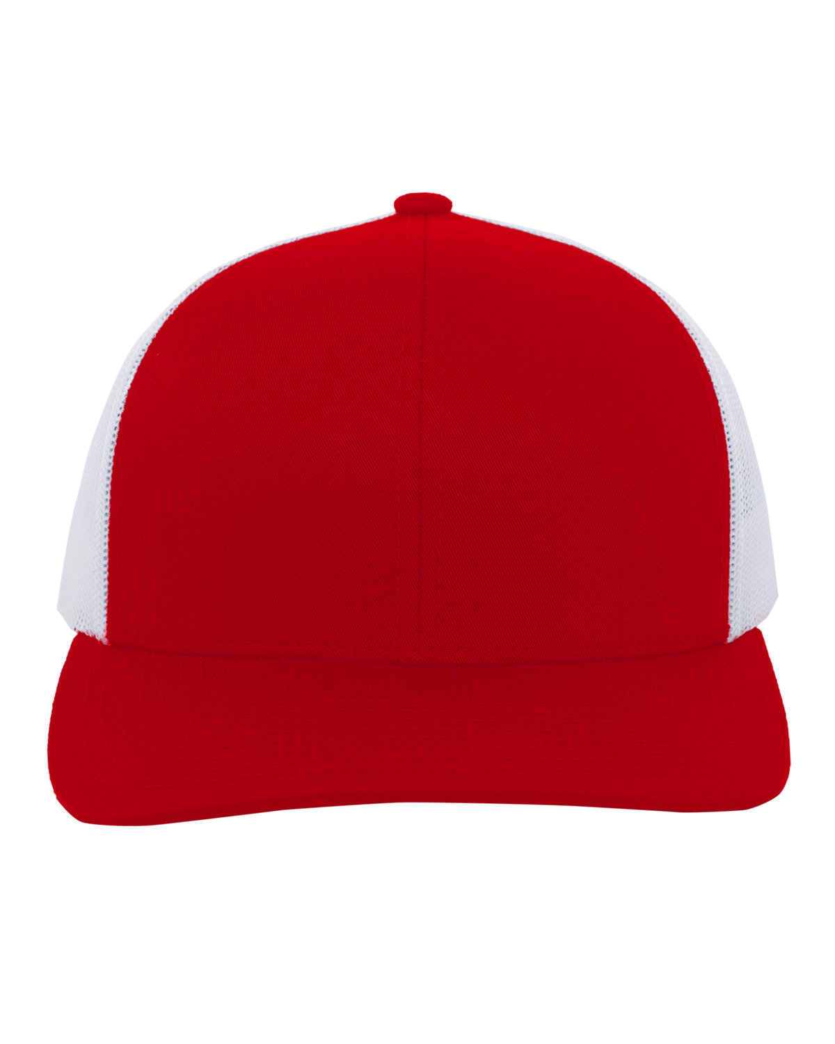 Pacific Headwear Trucker Snapback Hat RED/ WHITE 