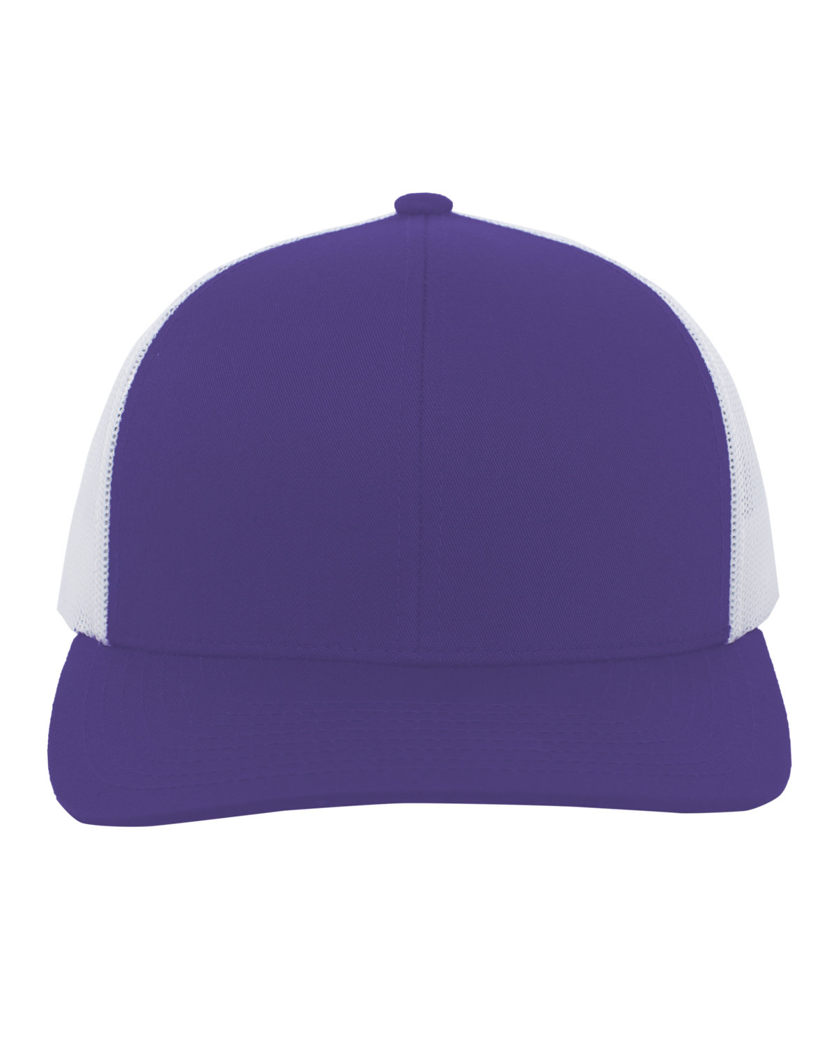 Pacific Headwear Trucker Snapback Hat PURPLE/ WHITE 