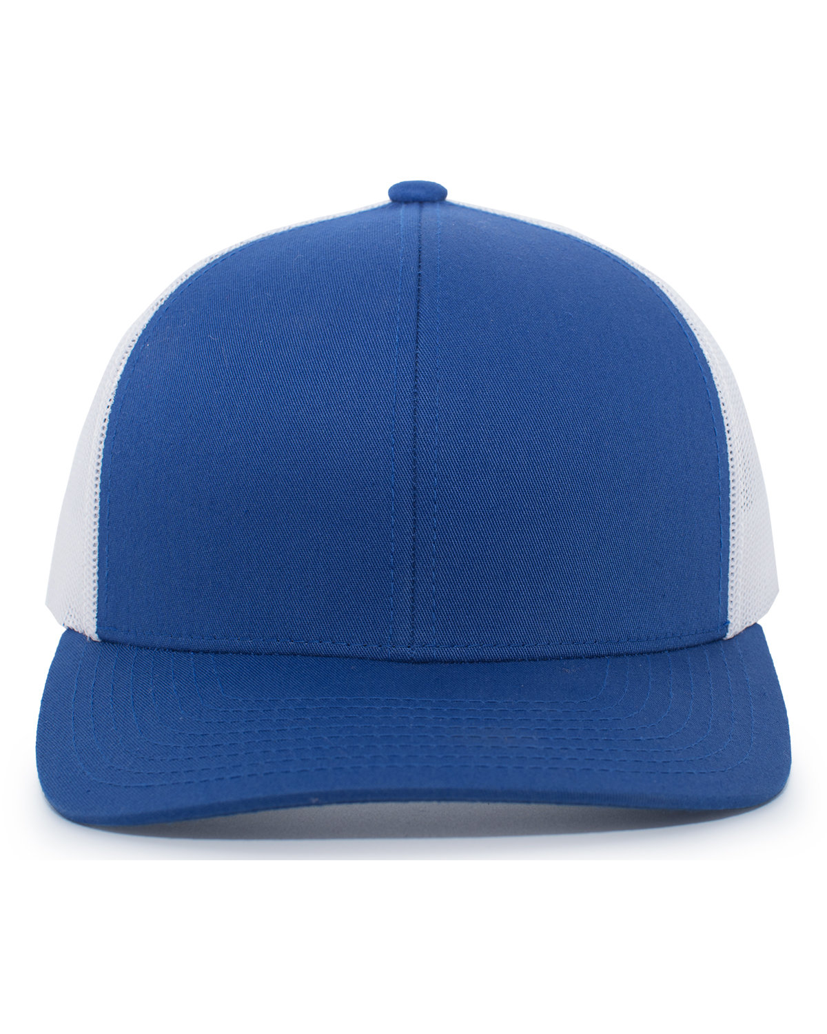 Pacific Headwear Trucker Snapback Hat ROYAL/ WHITE 