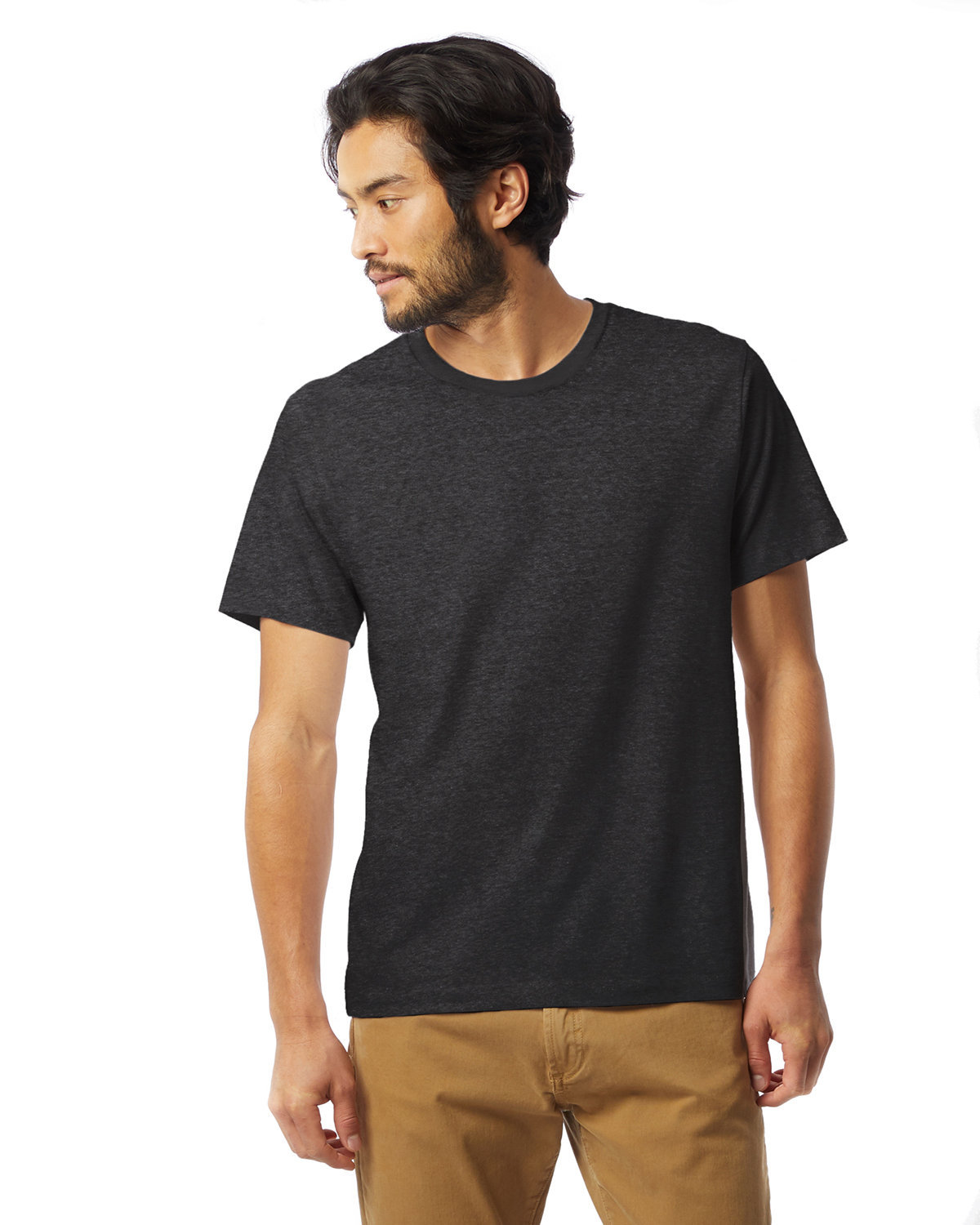 Alternative Unisex Go-To T-Shirt HEATHER BLACK 
