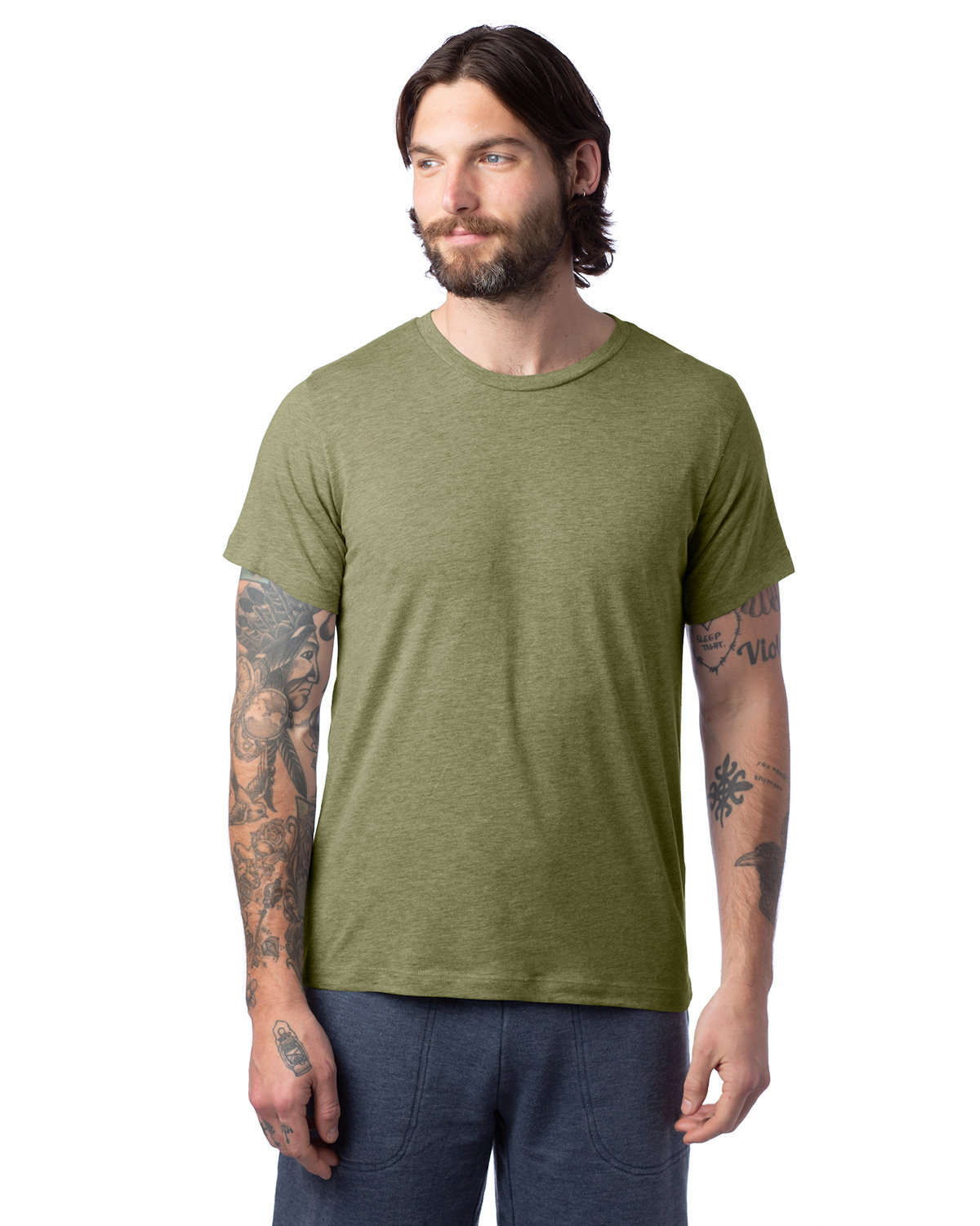 Alternative Unisex Go-To T-Shirt HEATHER MILITARY 
