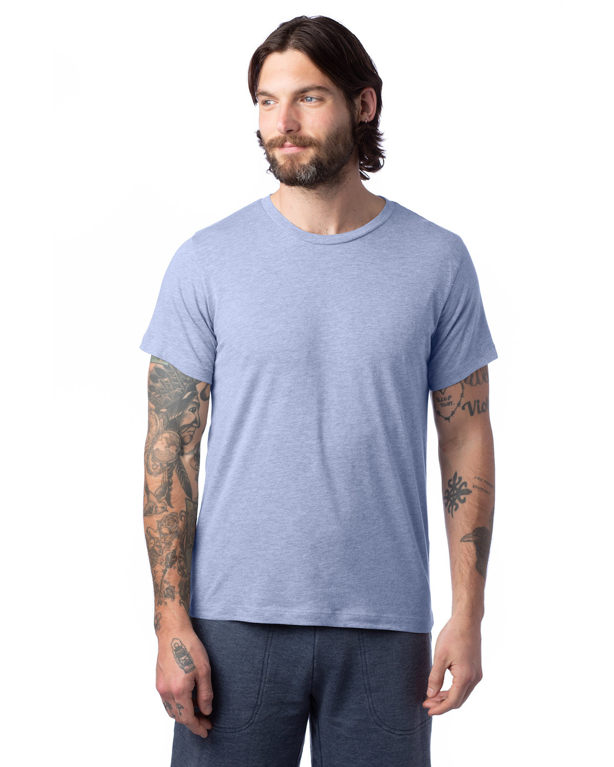 Alternative Unisex Go-To T-Shirt HTH STONEWSH BLU 