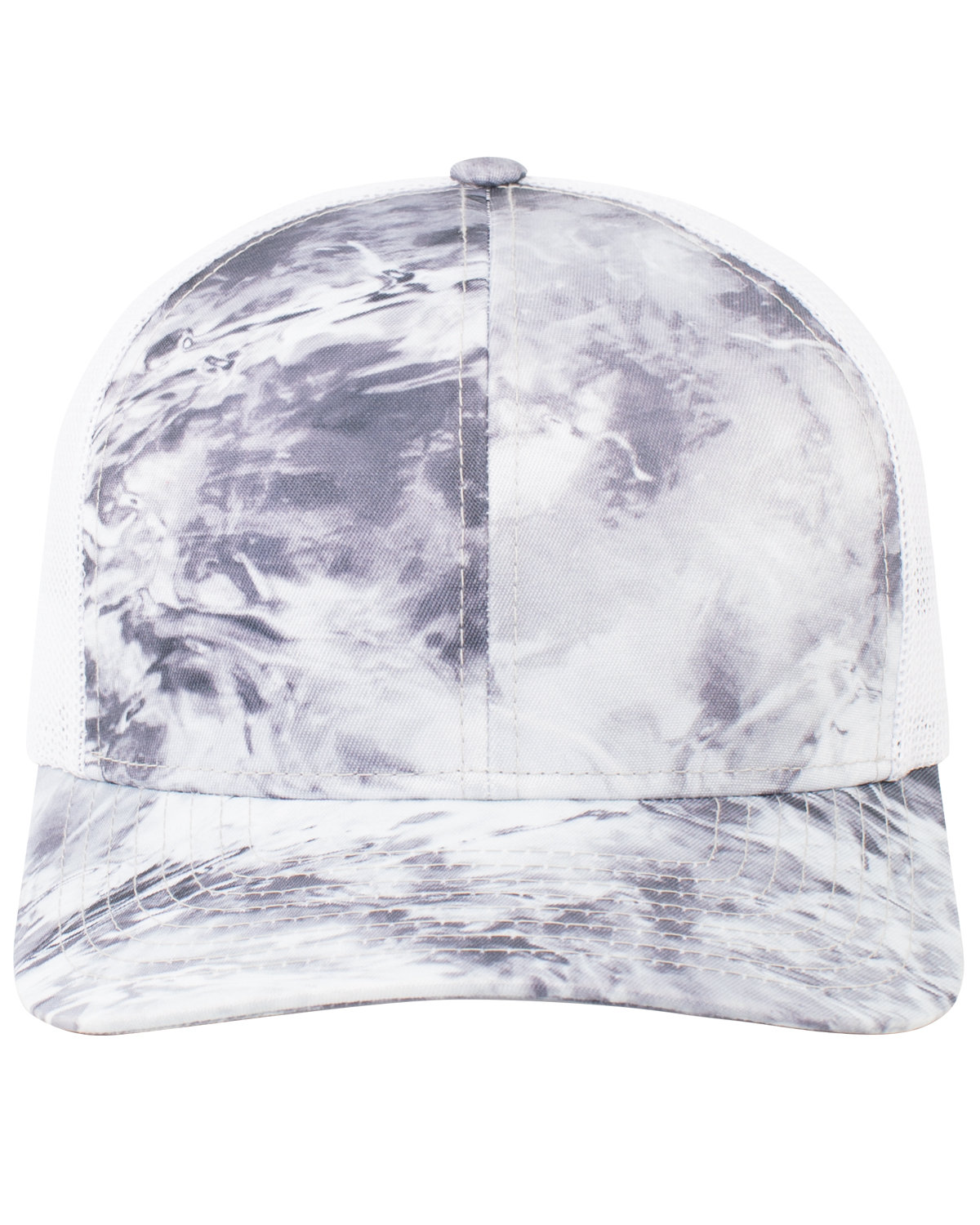 Pacific Headwear Snapback Trucker Hat HAILSTONE/ WHITE 