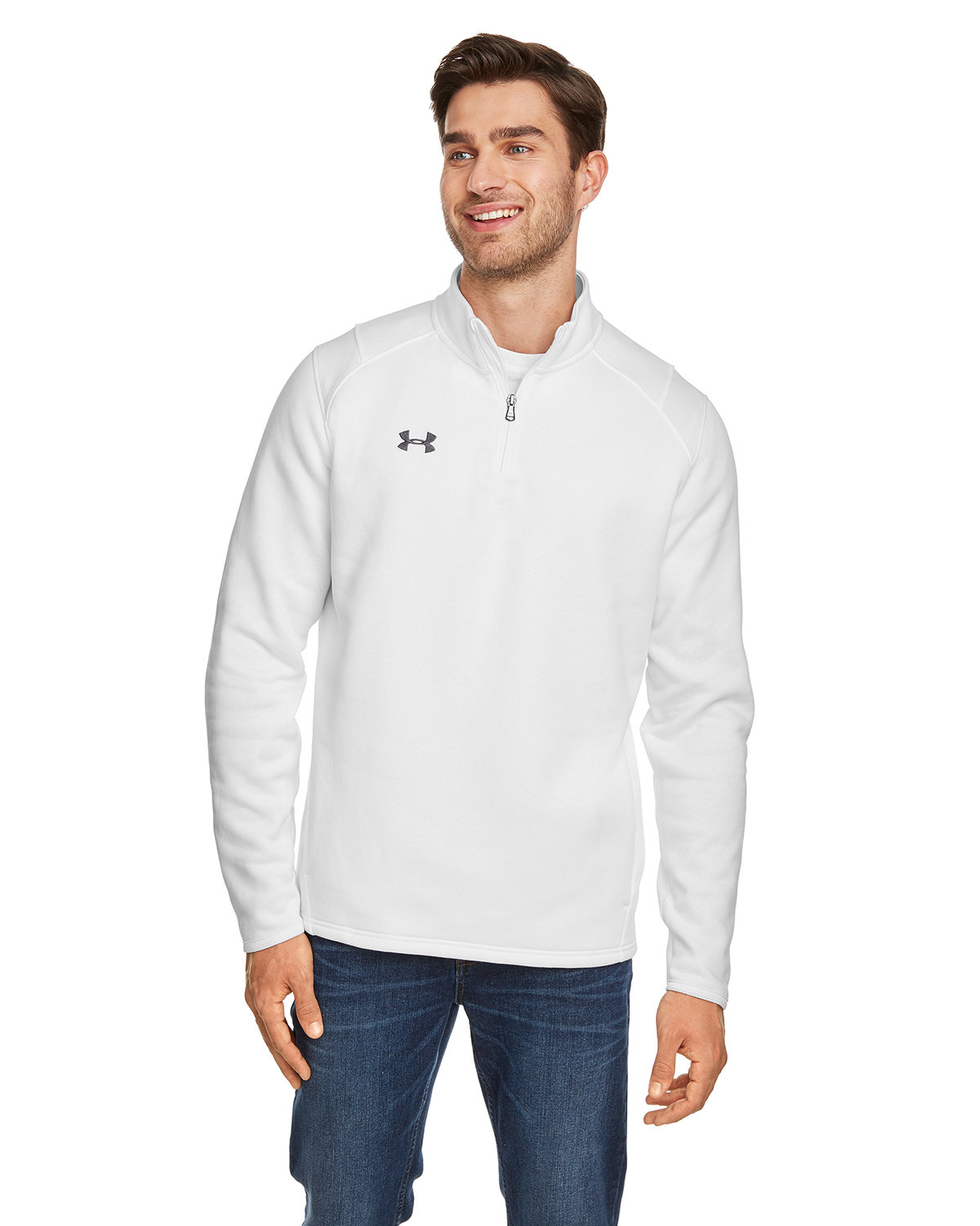 Under Armour Men's UA Hustle Fleece 1/4 Zip Sweaters — The Golf Central